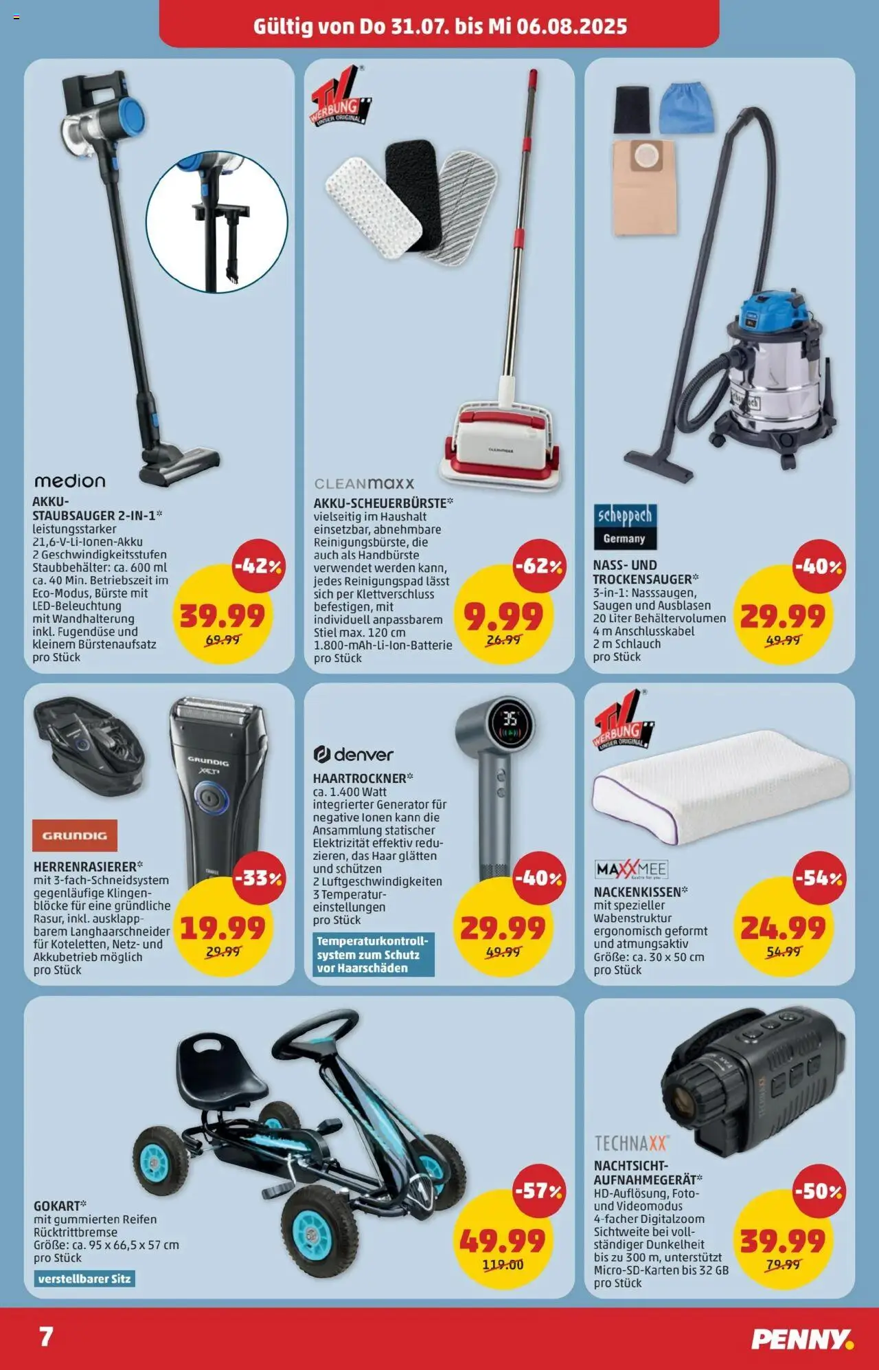 Penny Markt - Eröffnung in 1120 Wien gültig ab 31.07.2025 | Seite: 7 | Produkte: Staubsauger, Bürste