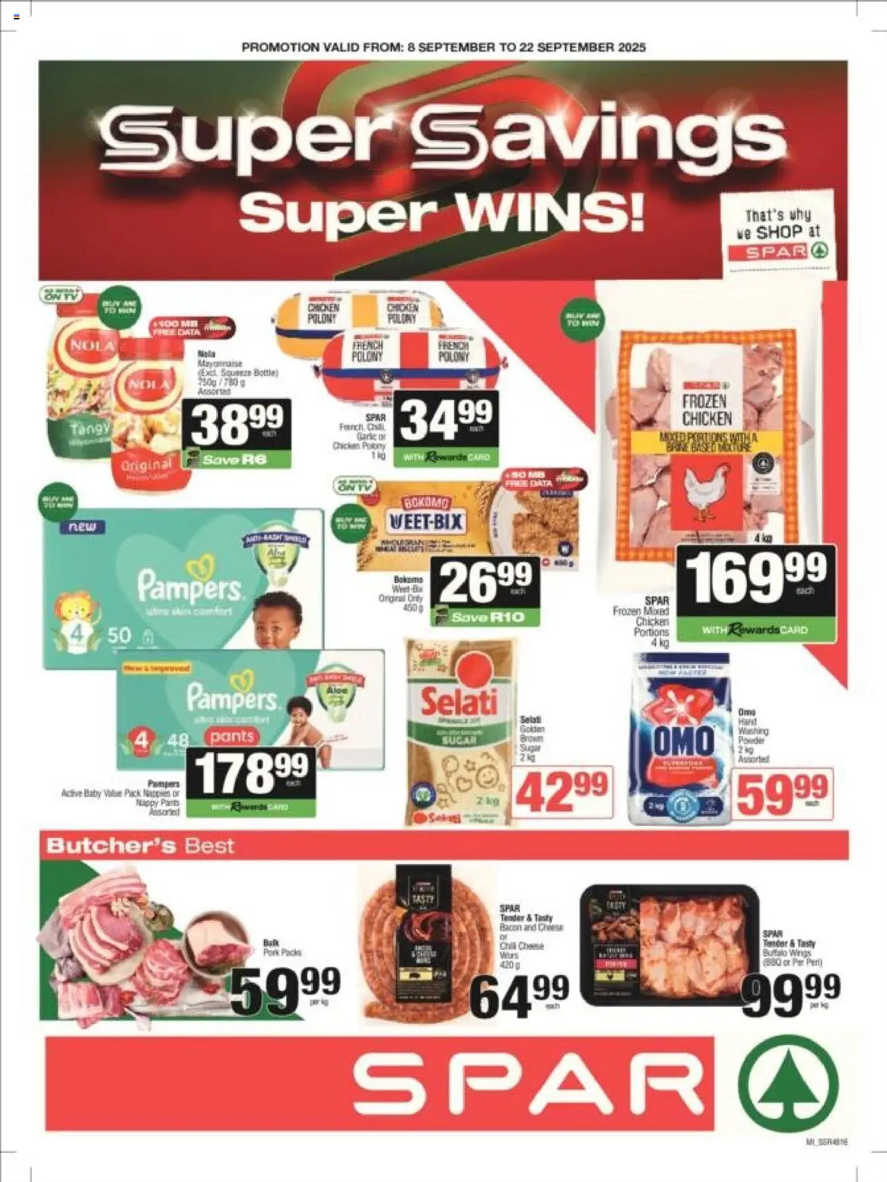 New KWIKSPAR catalogue – valid from 08.09.2025 | Page: 5 | Products: Cheese, Polony, Powder, Washing powder