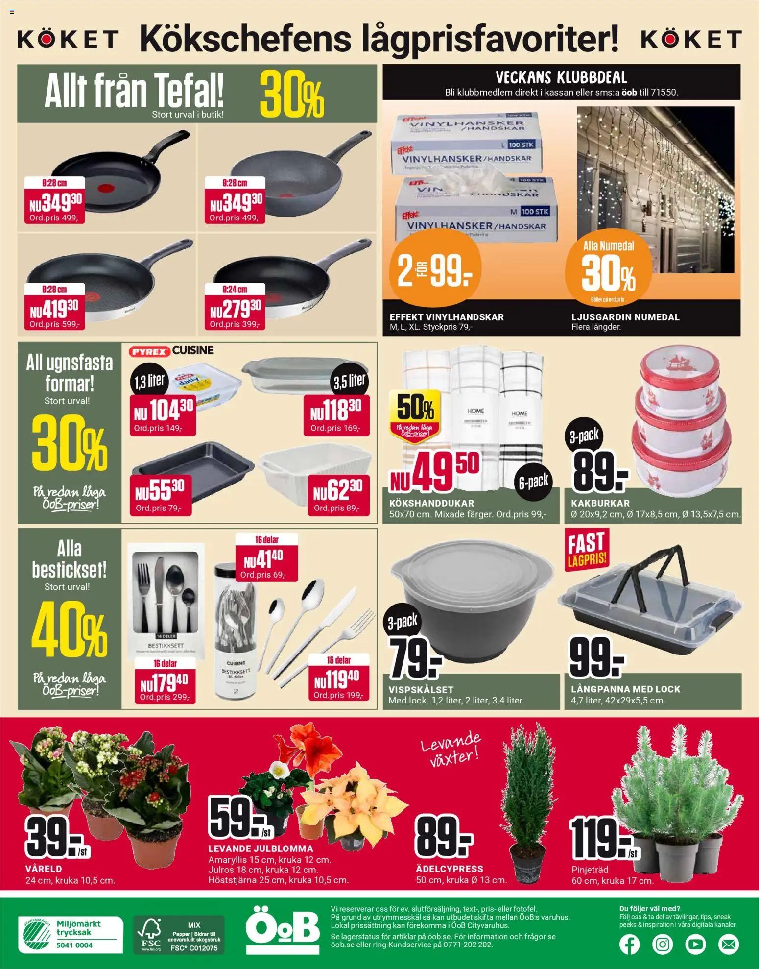 ÖoB reklamblad aktuell från 10.11.2025 | Sida: 12 | Produkter: Kruka, Ring, Papper, Handskar