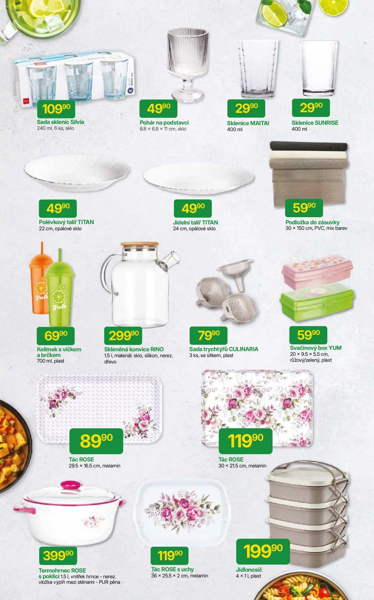 Hruška katalog od 06.08.2025 | Strana: 4 | Produkty: Termohrnec, Jídlonosič, Tác, Sklenice