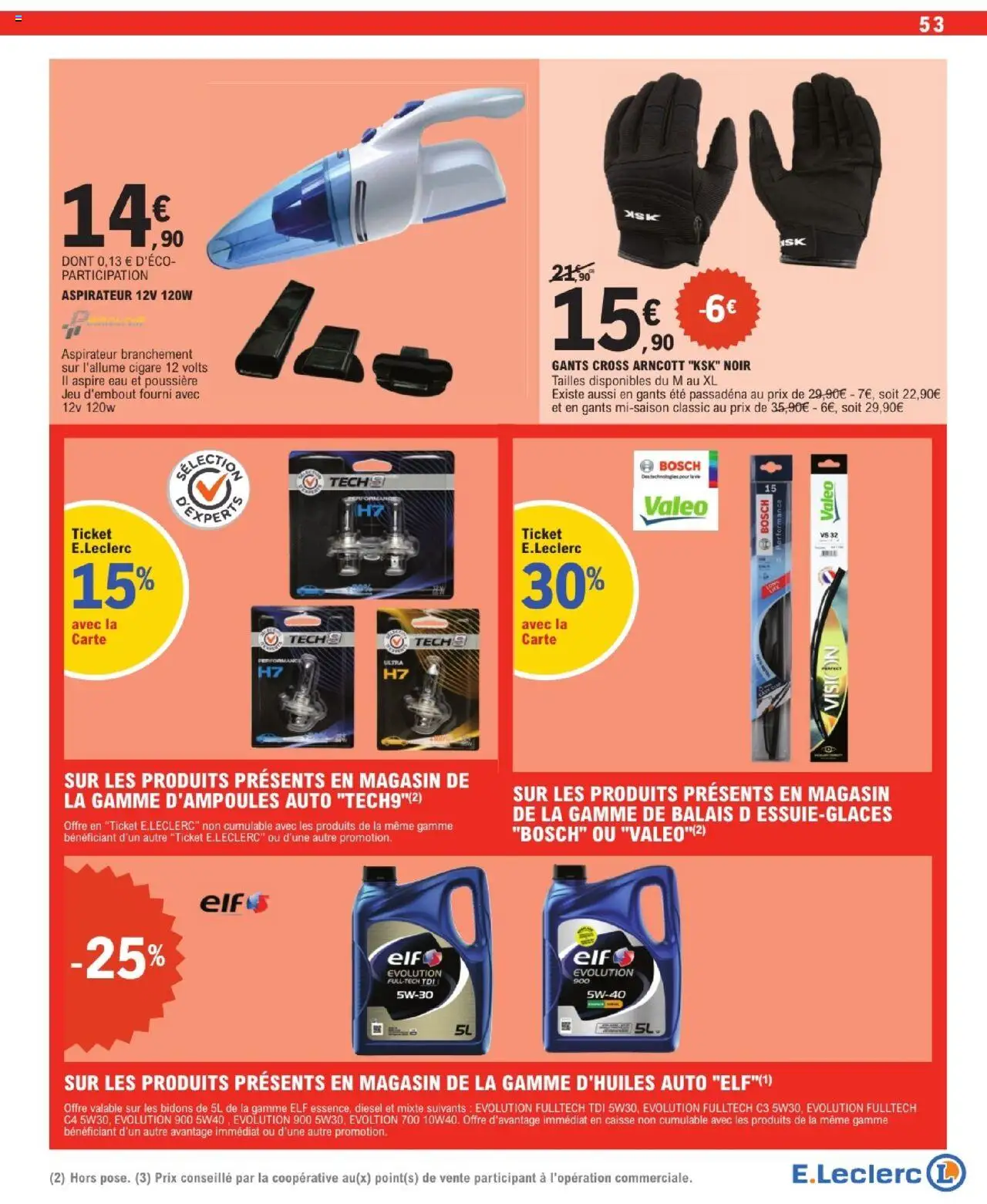  | Page: 53 | Produits: Aspirateur, Huile, Gants