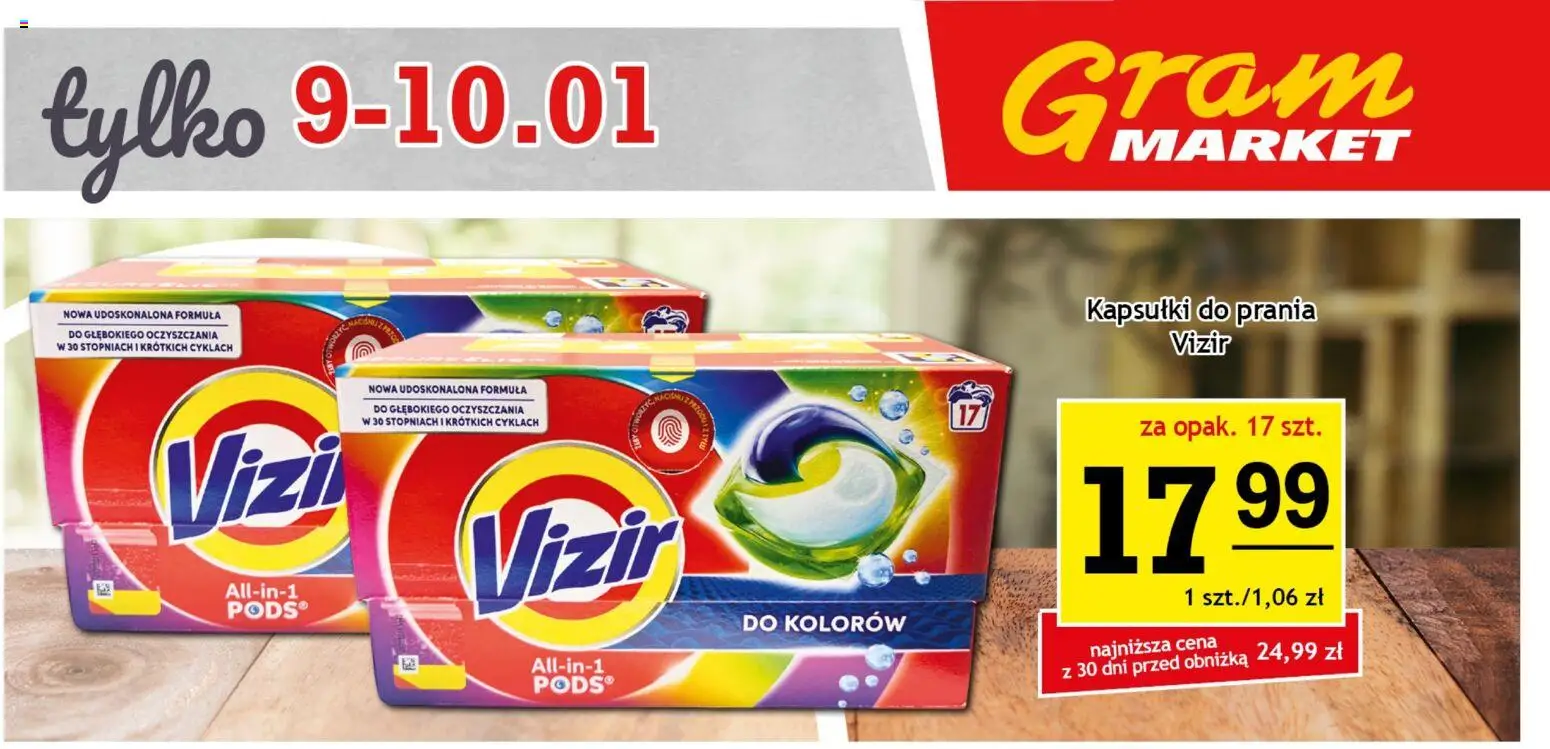 Gram Market Gazetka - Niesłychanie Niskie Ceny od 07.01.2026 | Strona: 3 | Produkty: Kapsułki do prania