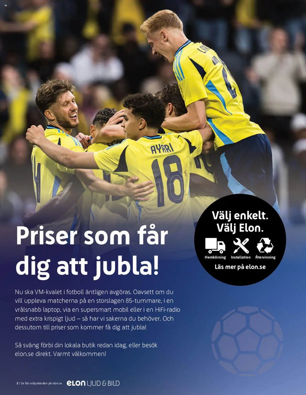Elon reklamblad aktuell från 29.09.2025 | Sida: 2 | Produkter: Fotboll