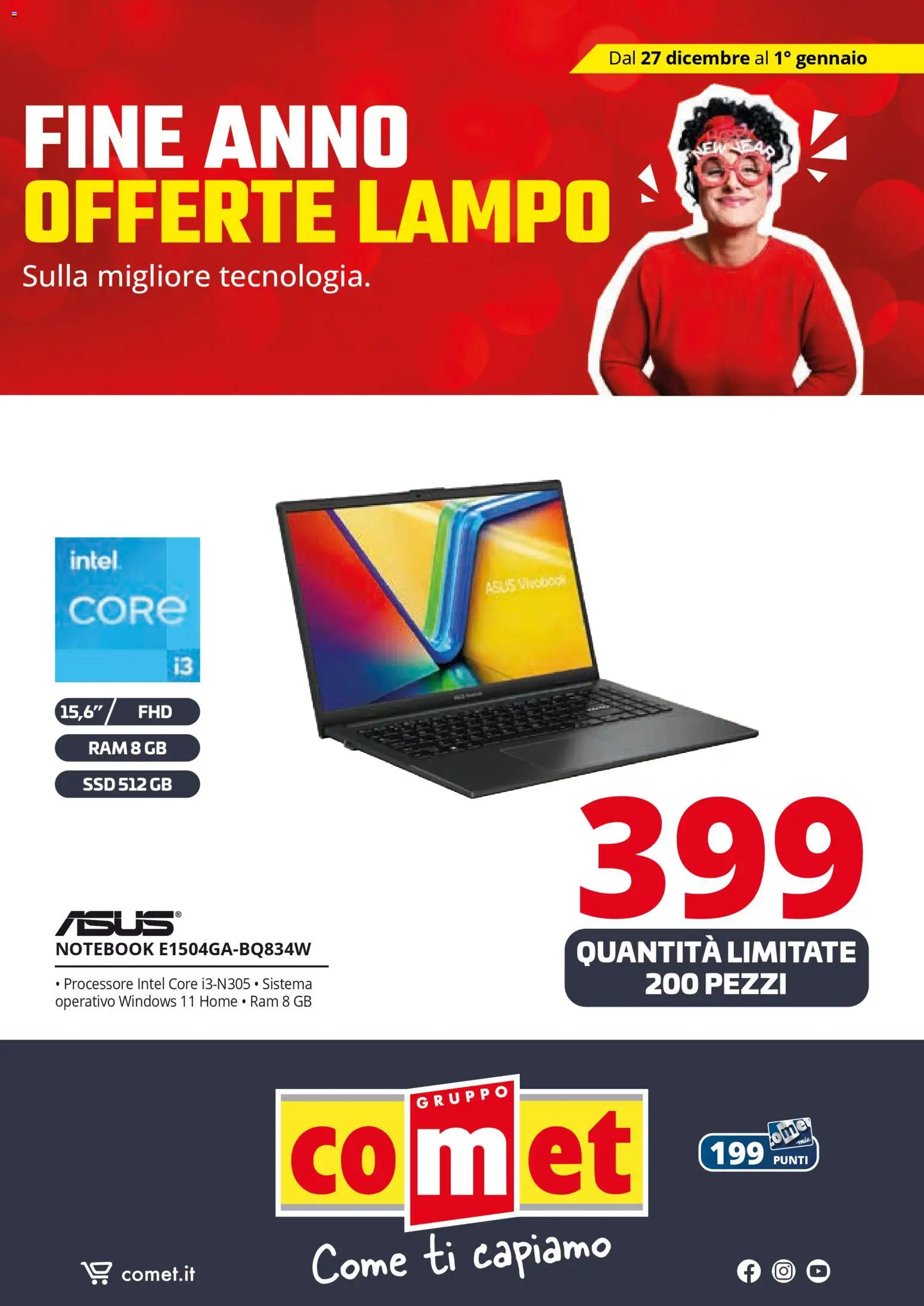 Volantino Comet del 27.12.2025 | Pagina: 24 | Prodotti: Notebook