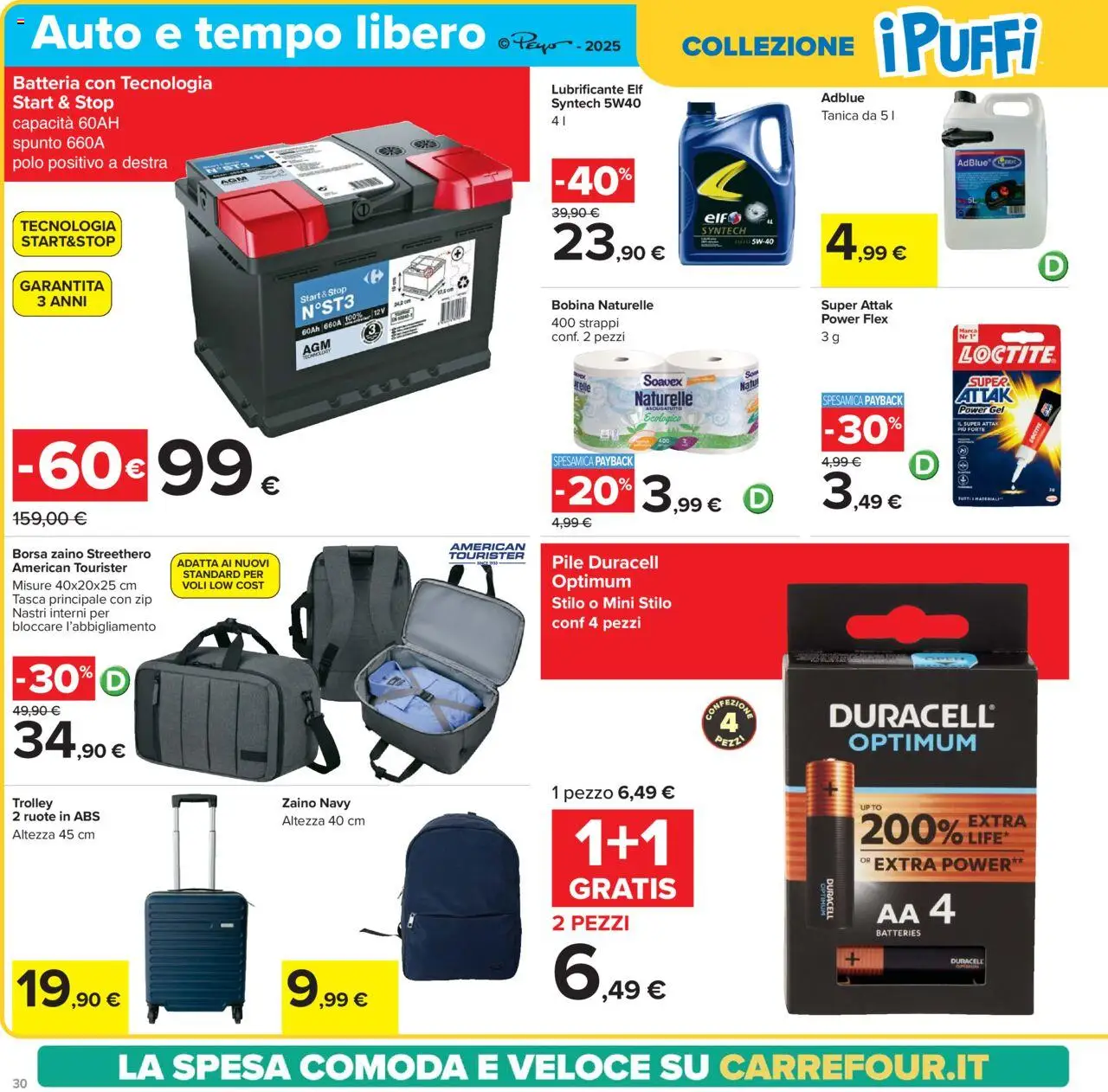 Volantino Carrefour del 05.05.2025 | Pagina: 30 | Prodotti: Polo, Tanica, Asciugatutto, Trolley