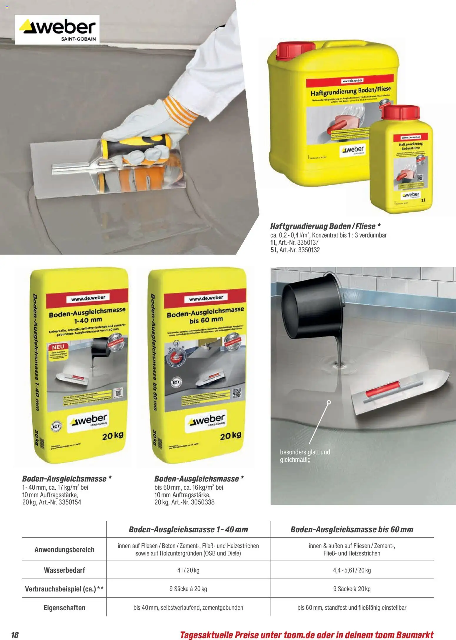 Toom Baumarkt Baustoffe & Bauelemente 2026 – gültig ab 20.02.2026 | Seite: 16