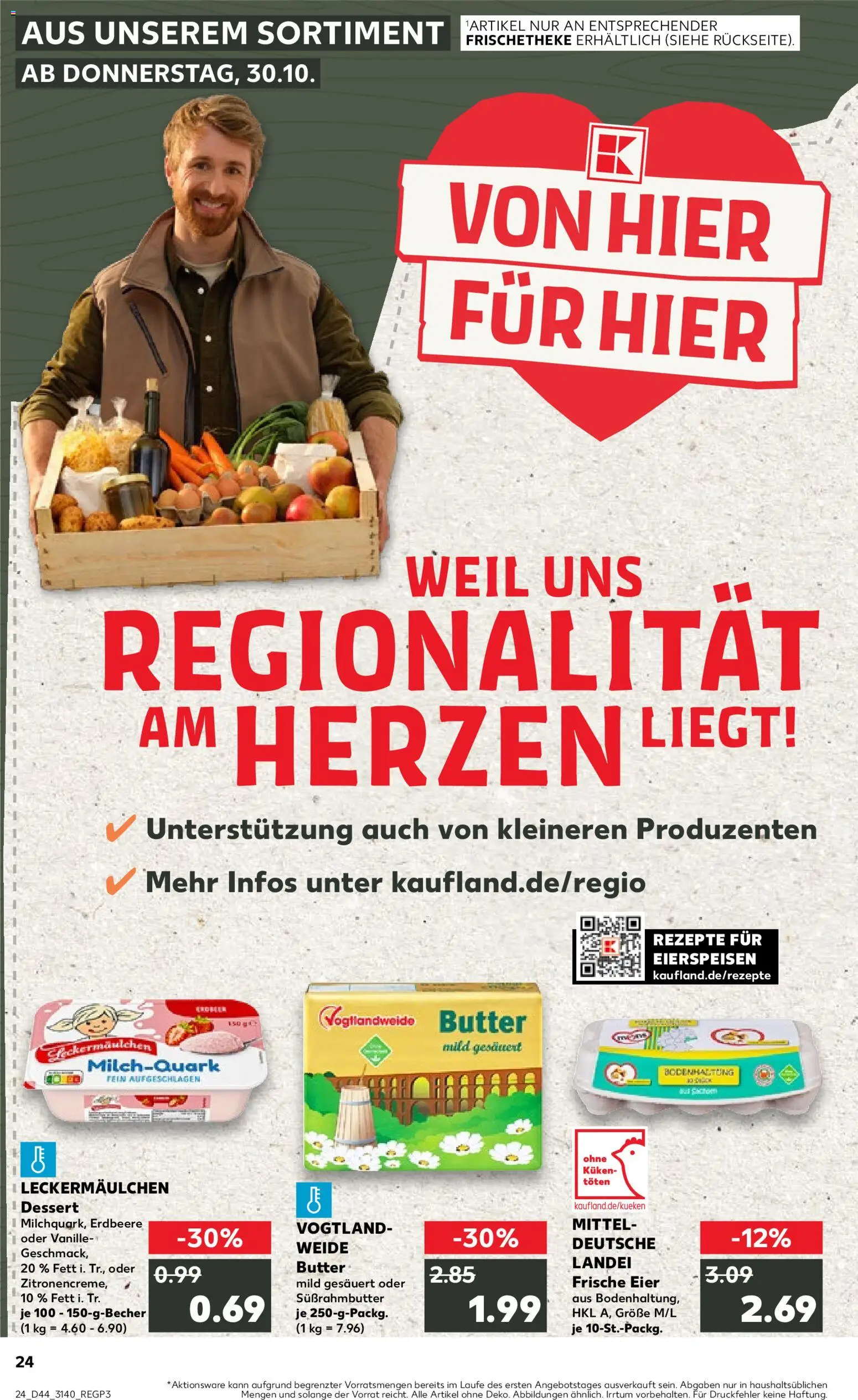 Kaufland prospekt Leipzig	 – gültig ab 30.10.2025 | Seite: 24 | Produkte: Butter, Eier