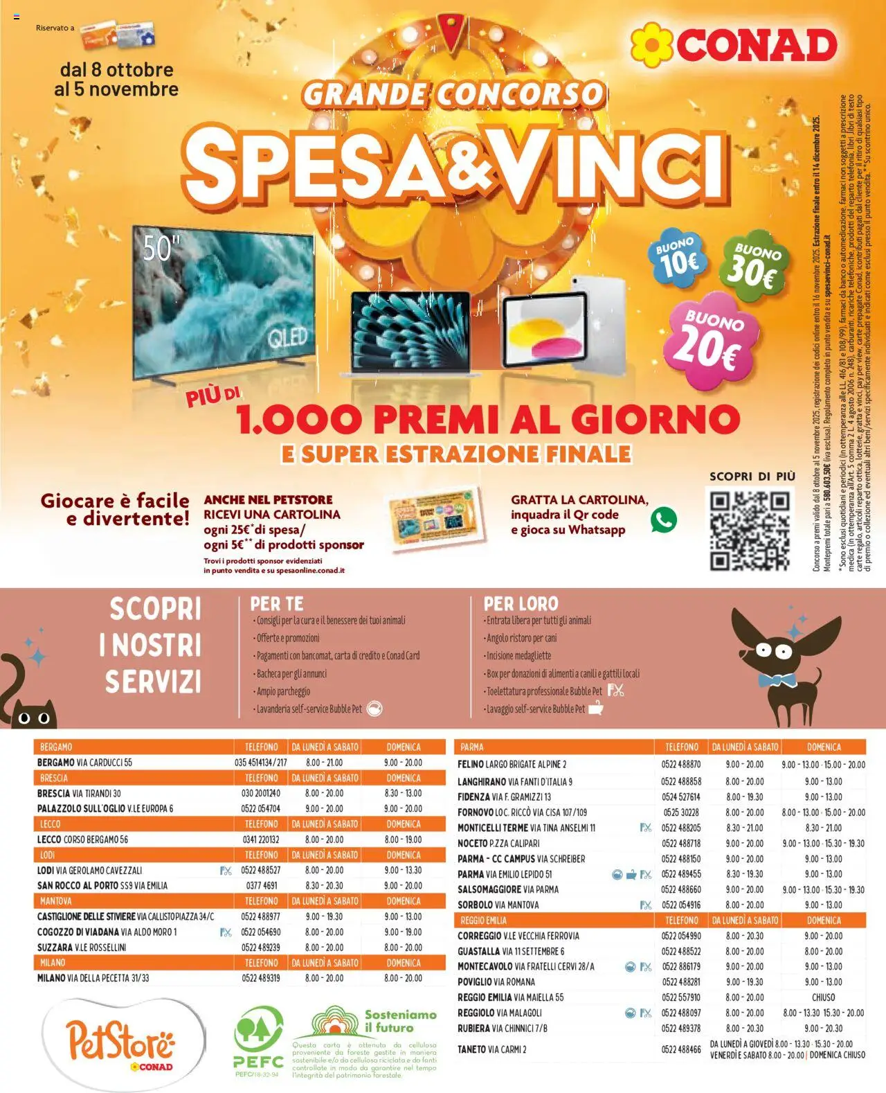 Volantino Conad del 08.10.2025 | Pagina: 8 | Prodotti: Bacheca, Tè, Telefono, TV