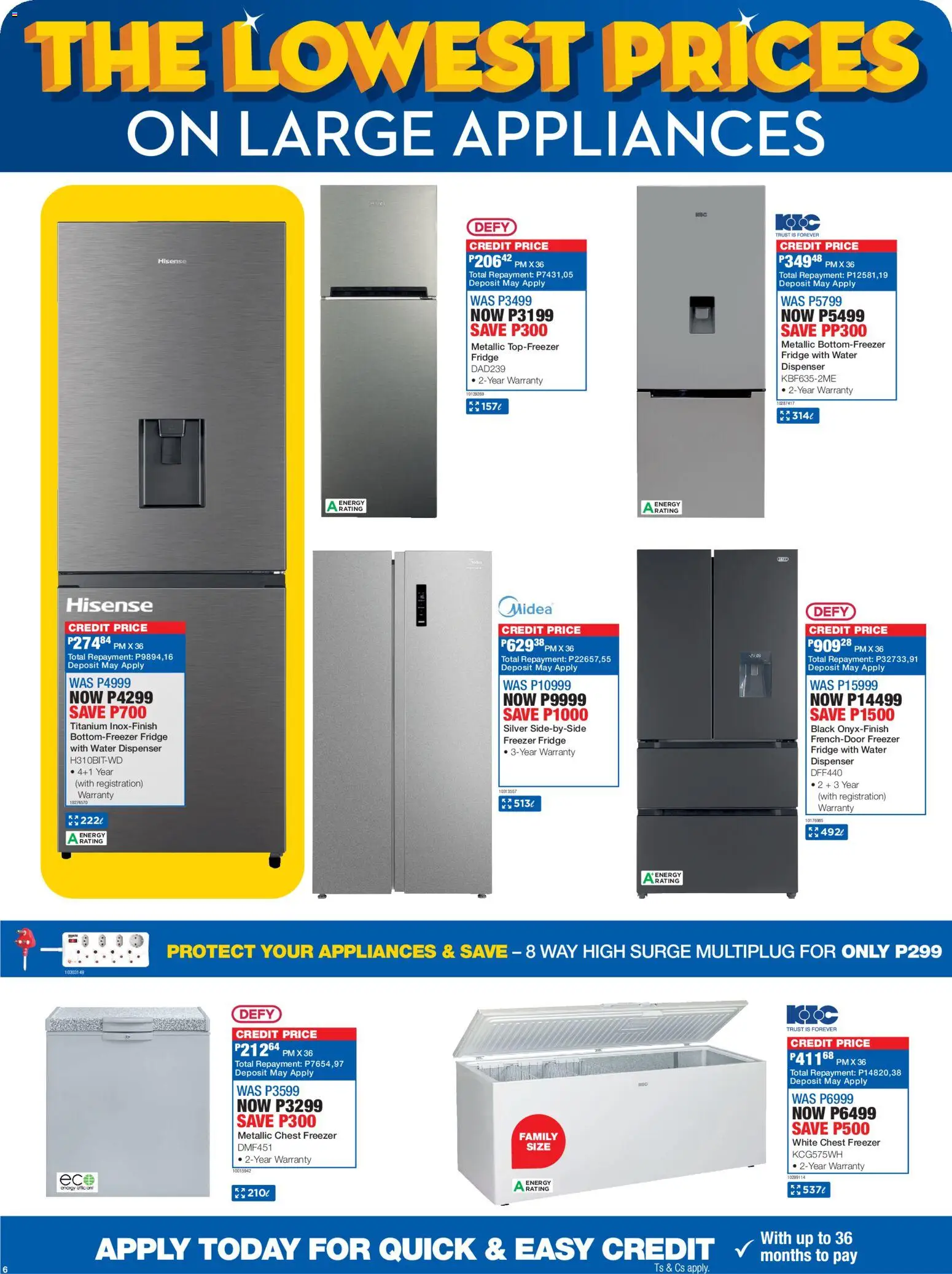 New OK Furniture catalogue – valid from 16.02.2026 | Page: 6 | Products: Freezer, Fridge, Chest freezer, Water