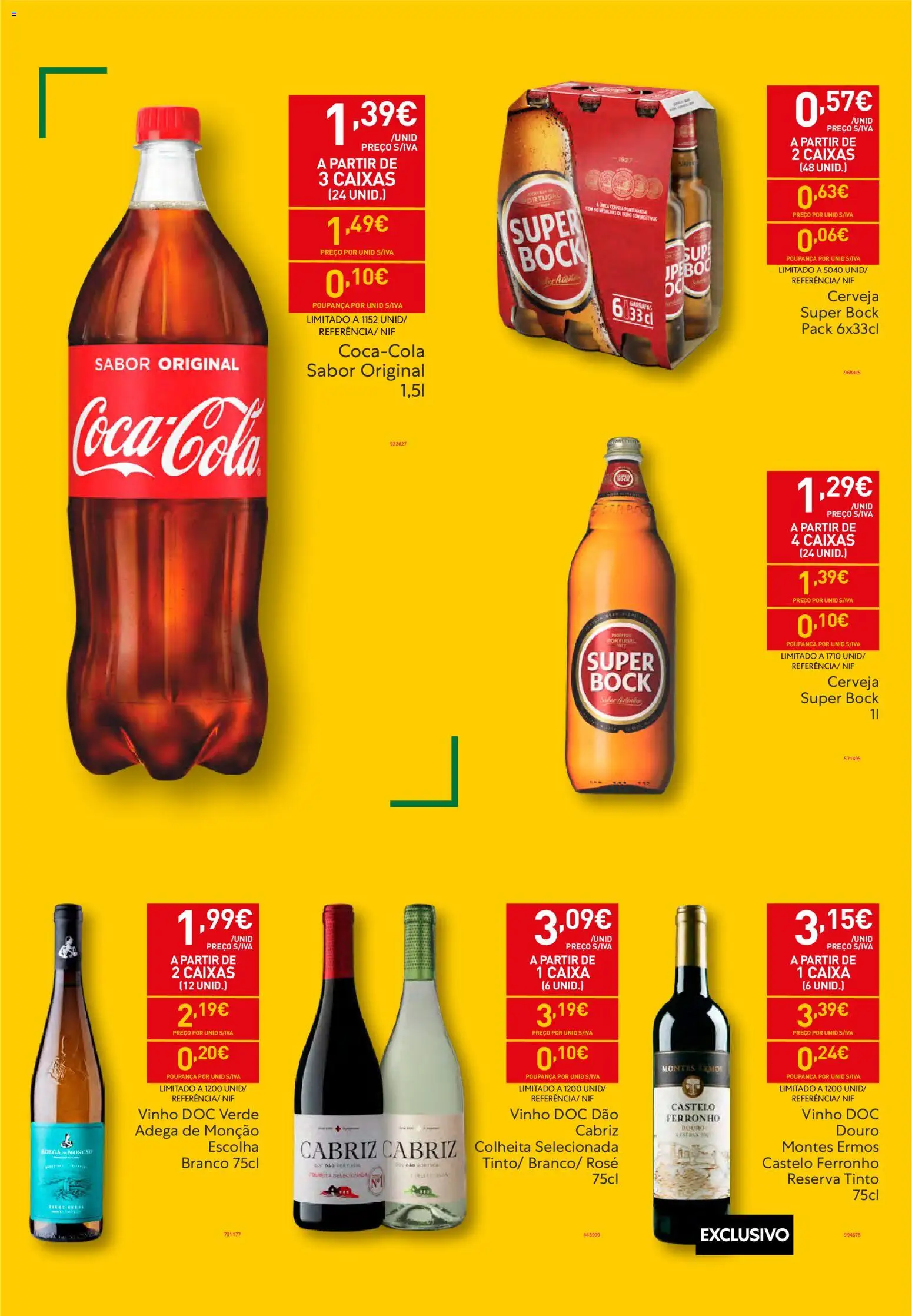 Recheio Horeca │ válido de 17.02.2026 | Página: 3 | Produtos: Super bock, Caixa, Vinho, Cerveja
