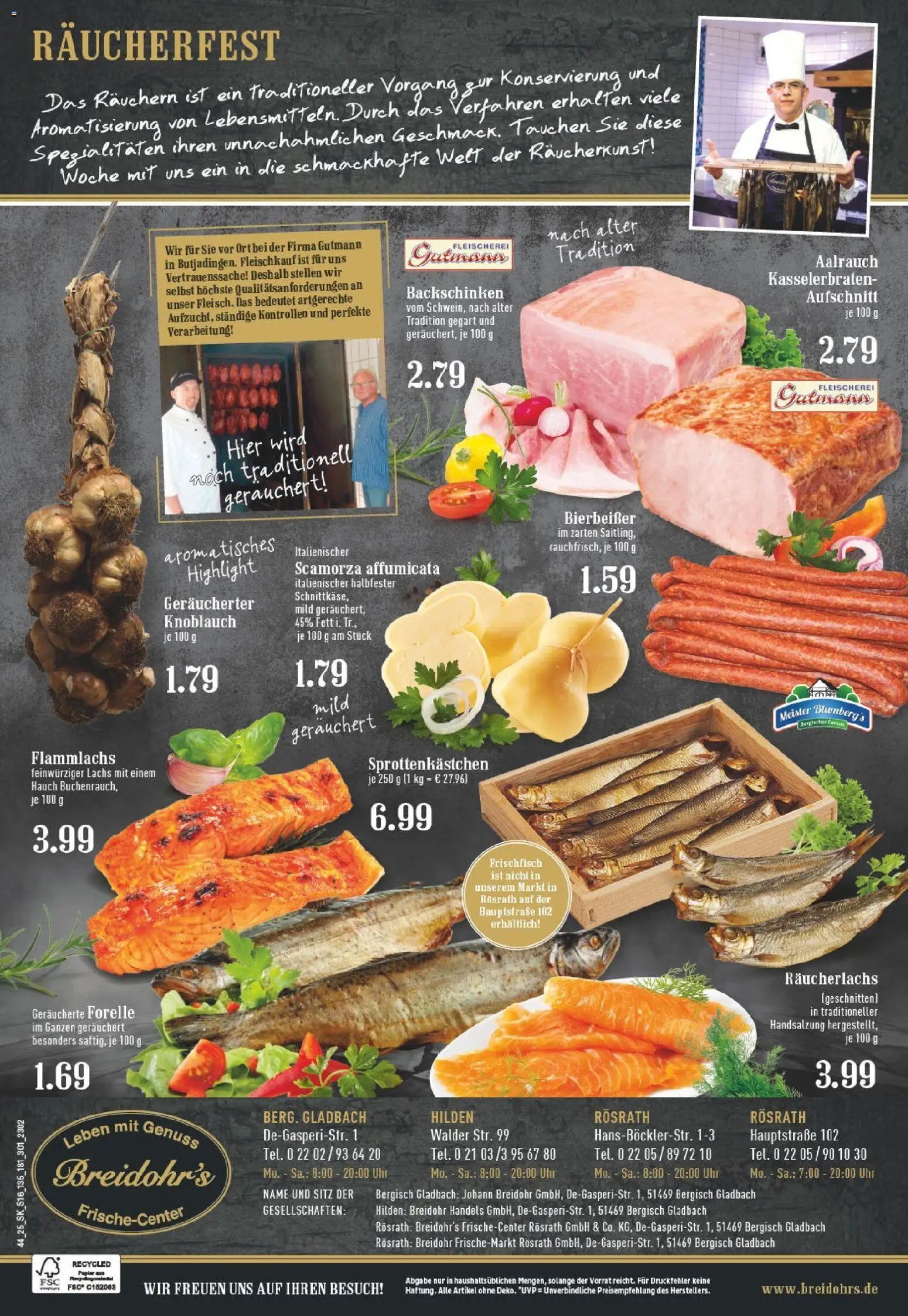 Edeka prospekt Rösrath	 – gültig ab 26.10.2025 | Seite: 16 | Produkte: Lachs, Räucherlachs, Knoblauch, Uhr