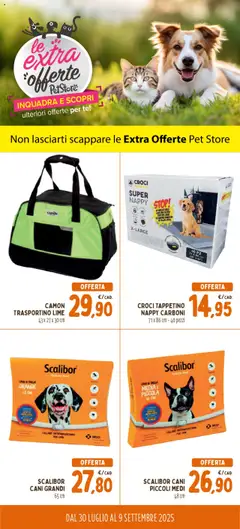 Anteprima del volantino Conad PetStore Extra Offerte catalogo valido a partire dal 30.07.2025
