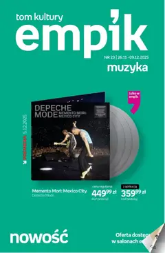 Pogląd oferty "Empik promocje - Tom kultury Muzyka" - ważna od 26.11.2025