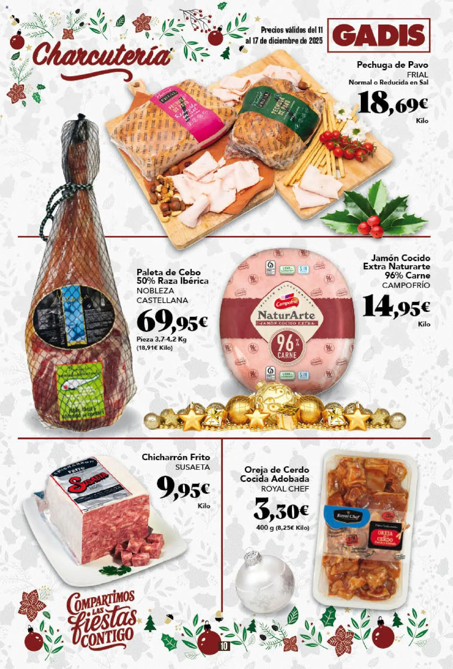 Gadis - folleto │ válido desde el 11.12.2025 | Página: 10 | Productos: Jamón, Jamón cocido, Cerdo