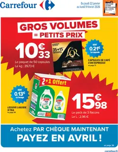 Carrefour - Prévisualisation de Carrefour Gros volume 2026 valide à partir de 22.01.2026