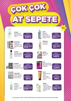 02.03.2026 tarihinden itibaren geçerli olan Gratis kataloğu önizlemesi | Sayfa: 8 | Ürünler: Banyo, Şampuan, Su