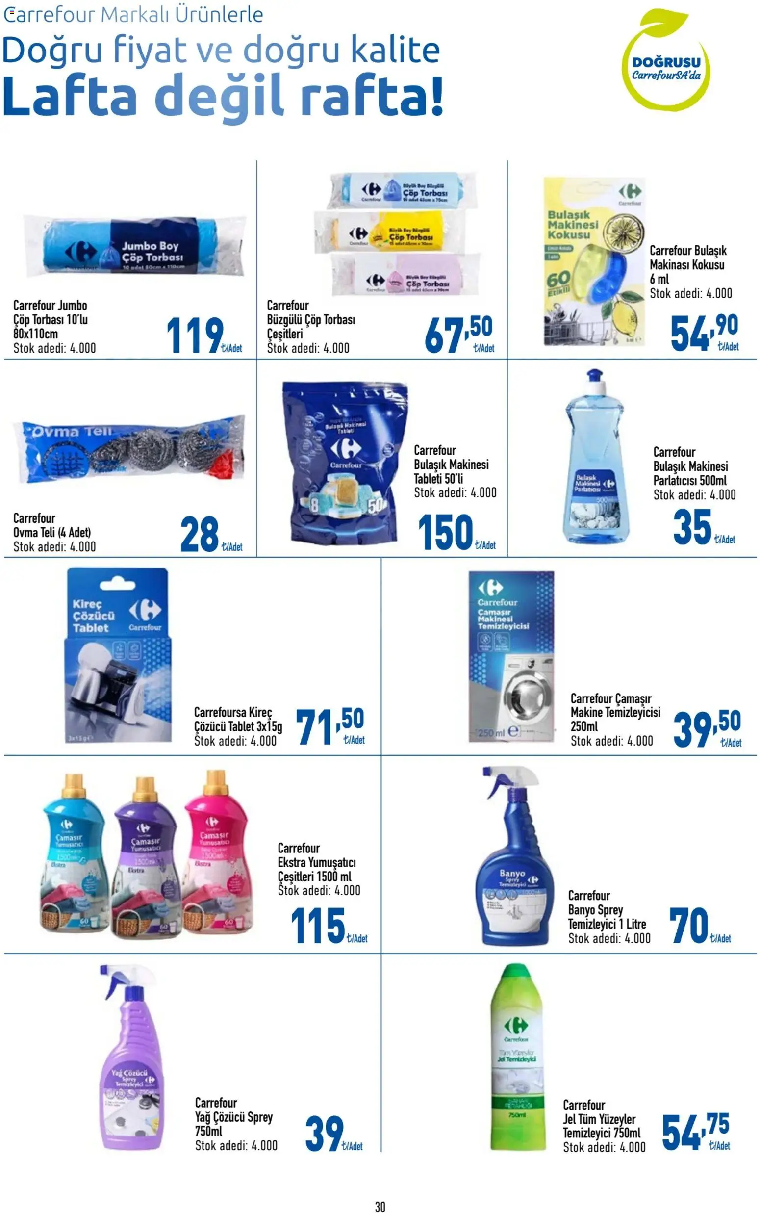 CarrefourSA Katalog - 09.04.2026 tarihinden itibaren geçerlidir | Sayfa: 31 | Ürünler: Banyo, Yağ çözücü, Tablet, Bulaşık makinesi