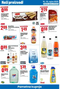 Eurospin katalog | vrijedi od 10.09.2025 | Stranica: 12 | Proizvodi: Čokolada, Napolitanke, Limun, Breskva