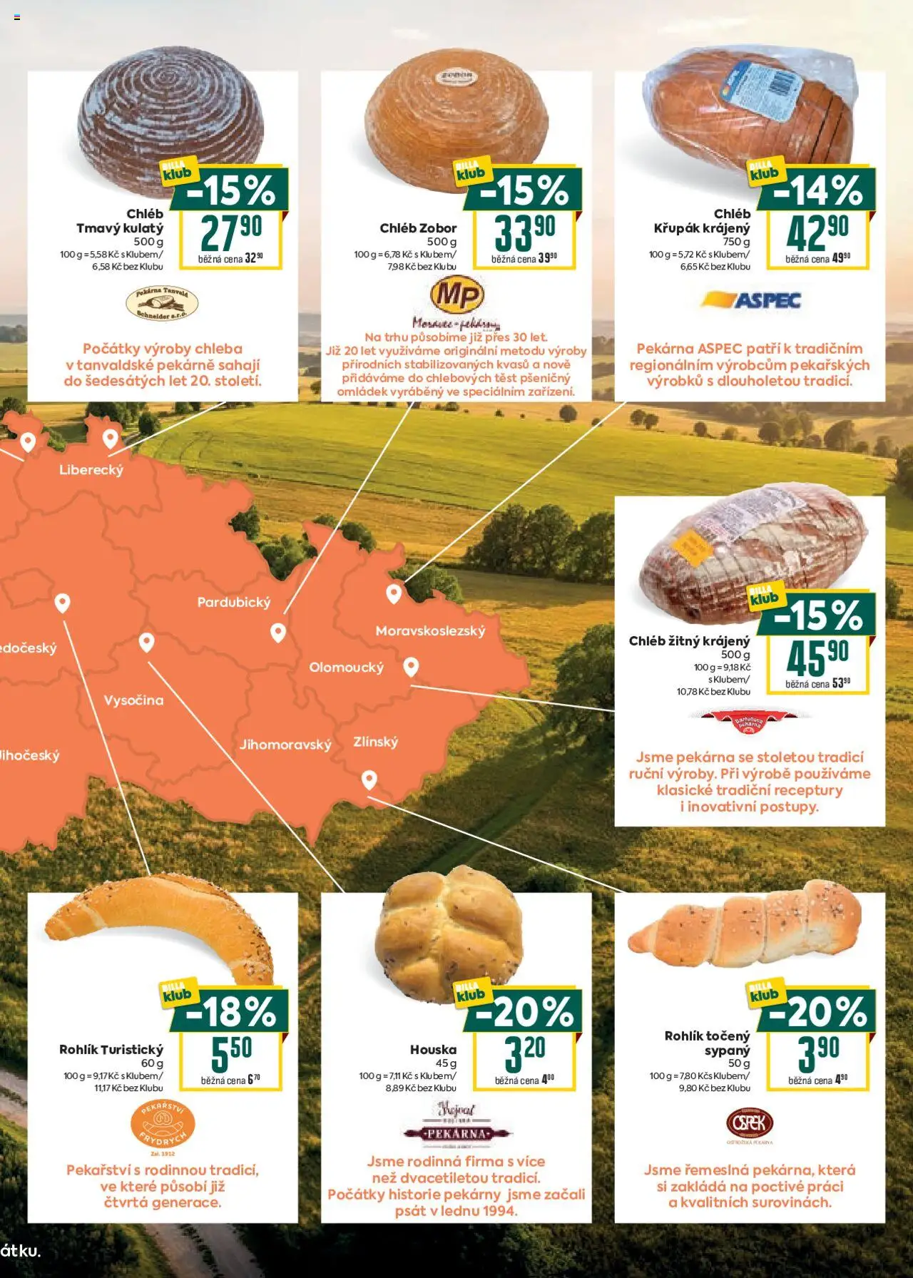 Billa Velký leták od 22.10.2025 | Strana: 11 | Produkty: Chleba, Chléb, Pekárna, Vysočina