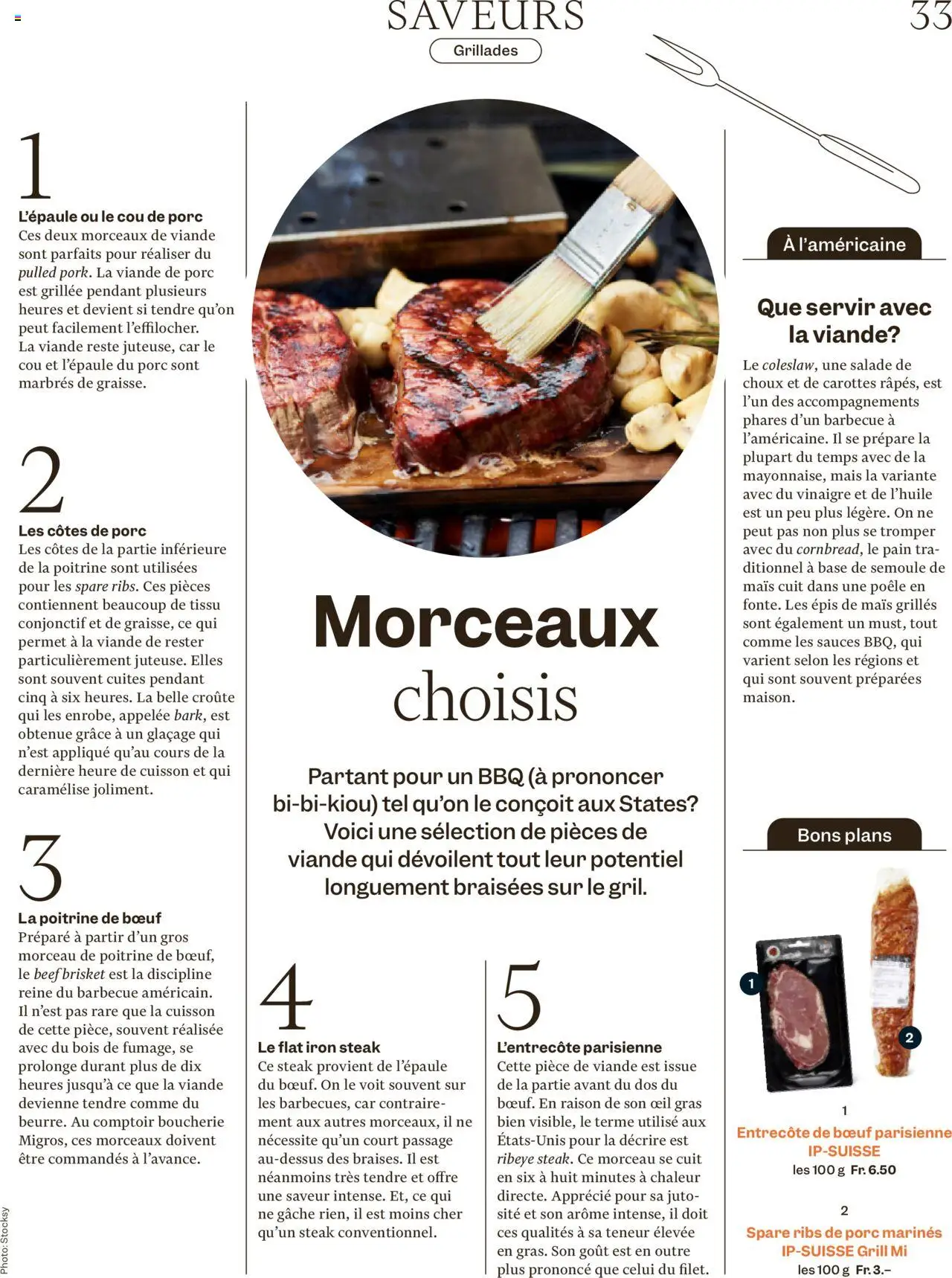 Migros Magazin FR ab 26.05.2025 | Seite: 33 | Produkte: Spare Ribs, Grill