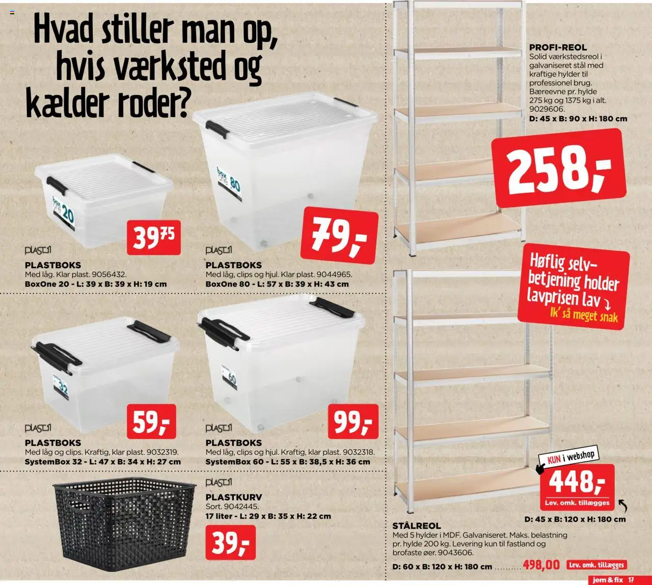 Jem & fix Tilbudsavis gyldig fra 10.08.2025 | Side: 17 | Produkter: Hylde