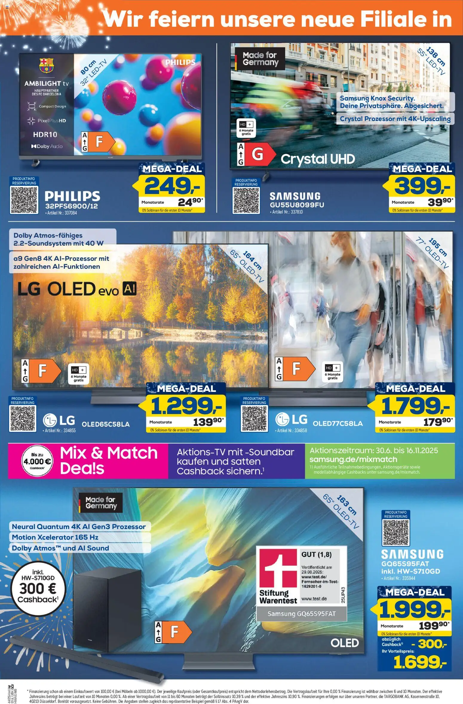 Euronics  Aus 8 wird 9! – gültig ab 23.10.2025 | Seite: 2 | Produkte: LG, Samsung, Soundbar, Audio