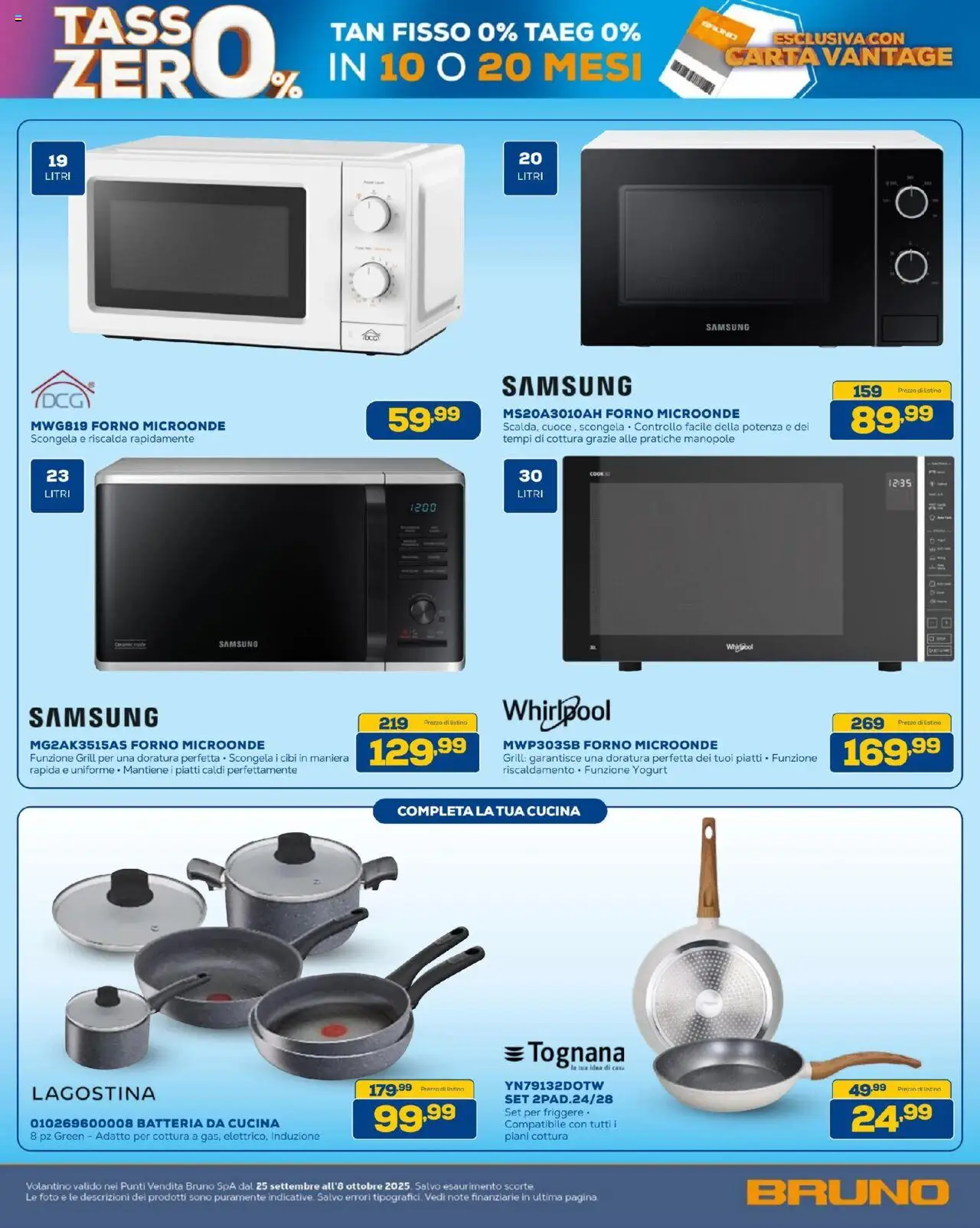 Volantino BRUNO del 25.09.2025 | Pagina: 34 | Prodotti: Yogurt, Forno, Batteria, Samsung