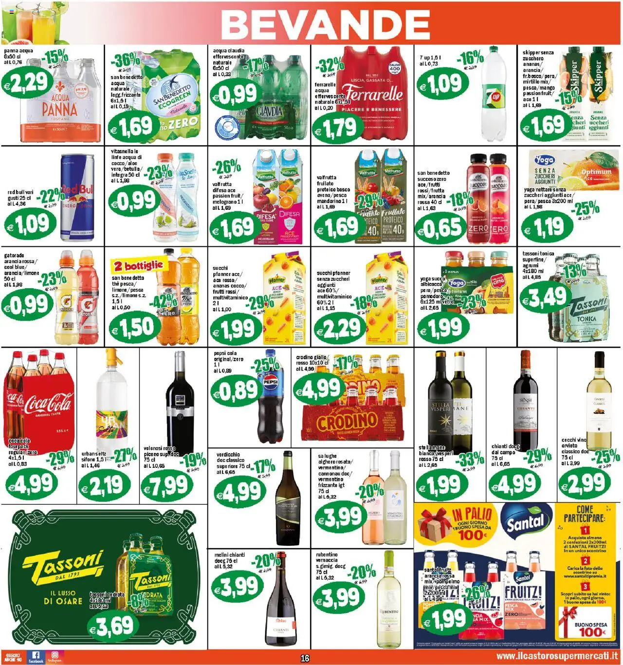 Volantino Il Castoro del 05.09.2025 | Pagina: 16 | Prodotti: Panna, Pompelmo, Agrumi, Coca Cola