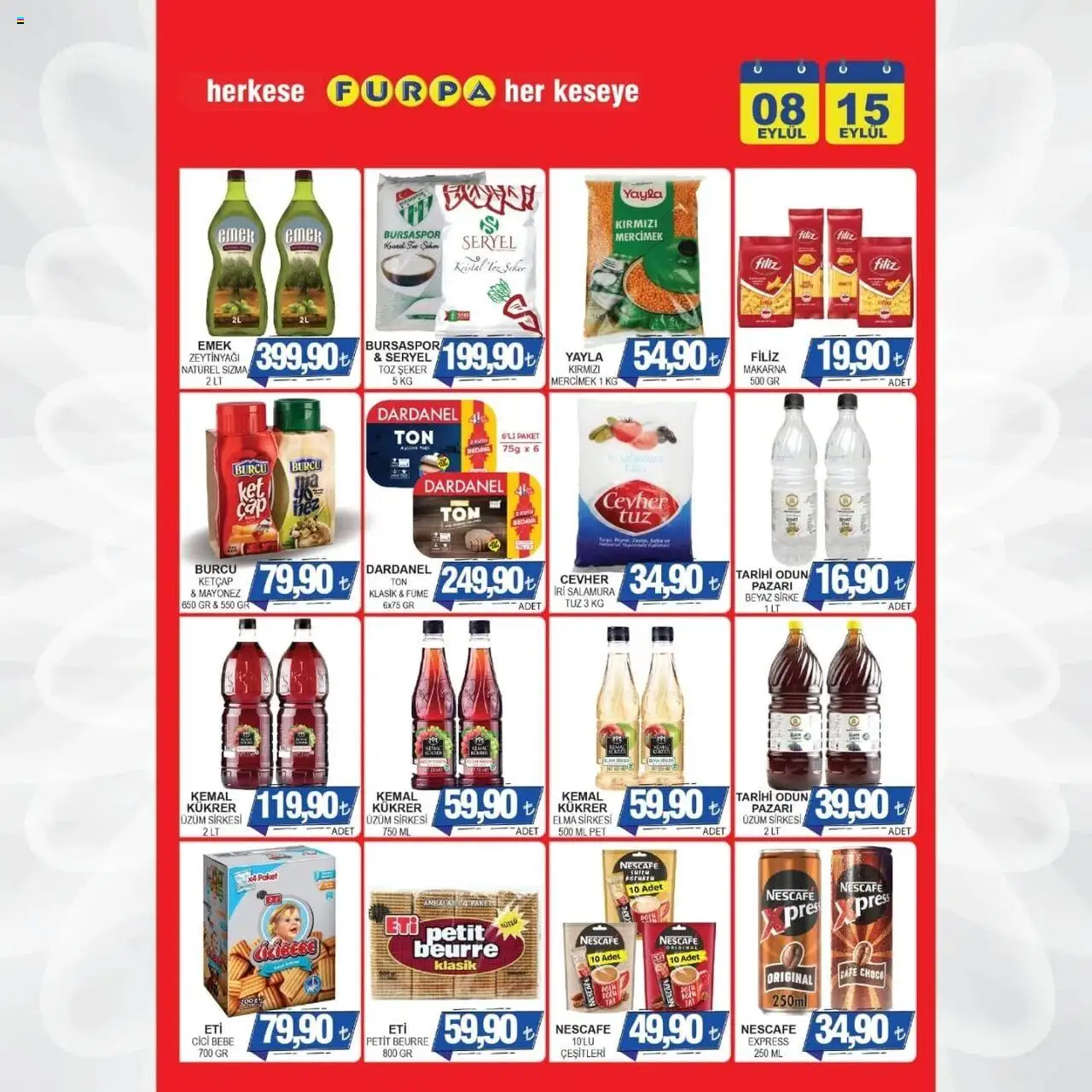 Furpa Katalog - 08.09.2025 tarihinden itibaren geçerlidir | Sayfa: 2 | Ürünler: Salam, Mayonez, Üzüm, Toz şeker