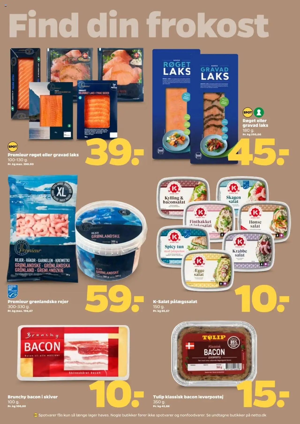 Netto Tilbudsavis gyldig fra 06.09.2025 | Side: 18 | Produkter: Leverpostej, Tun, Bacon, Rejer