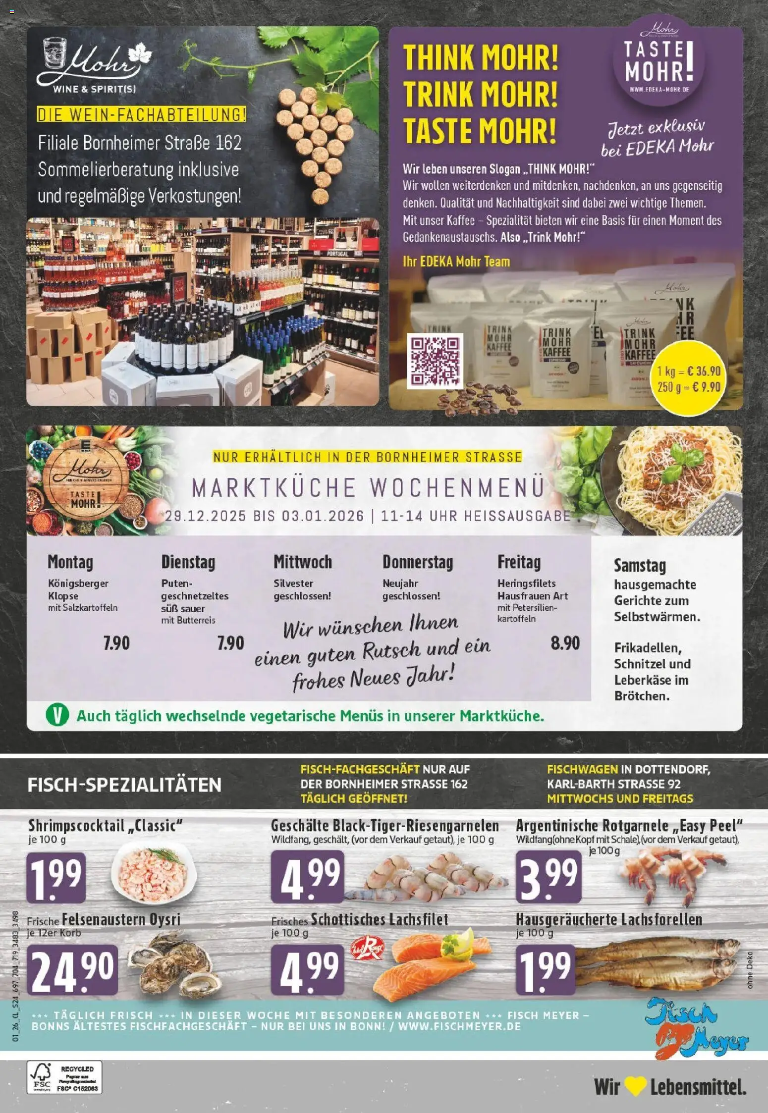 Edeka prospekt Alfter	 – gültig ab 28.12.2025 | Seite: 26 | Produkte: Fisch, Kartoffeln, Uhr, Leberkase