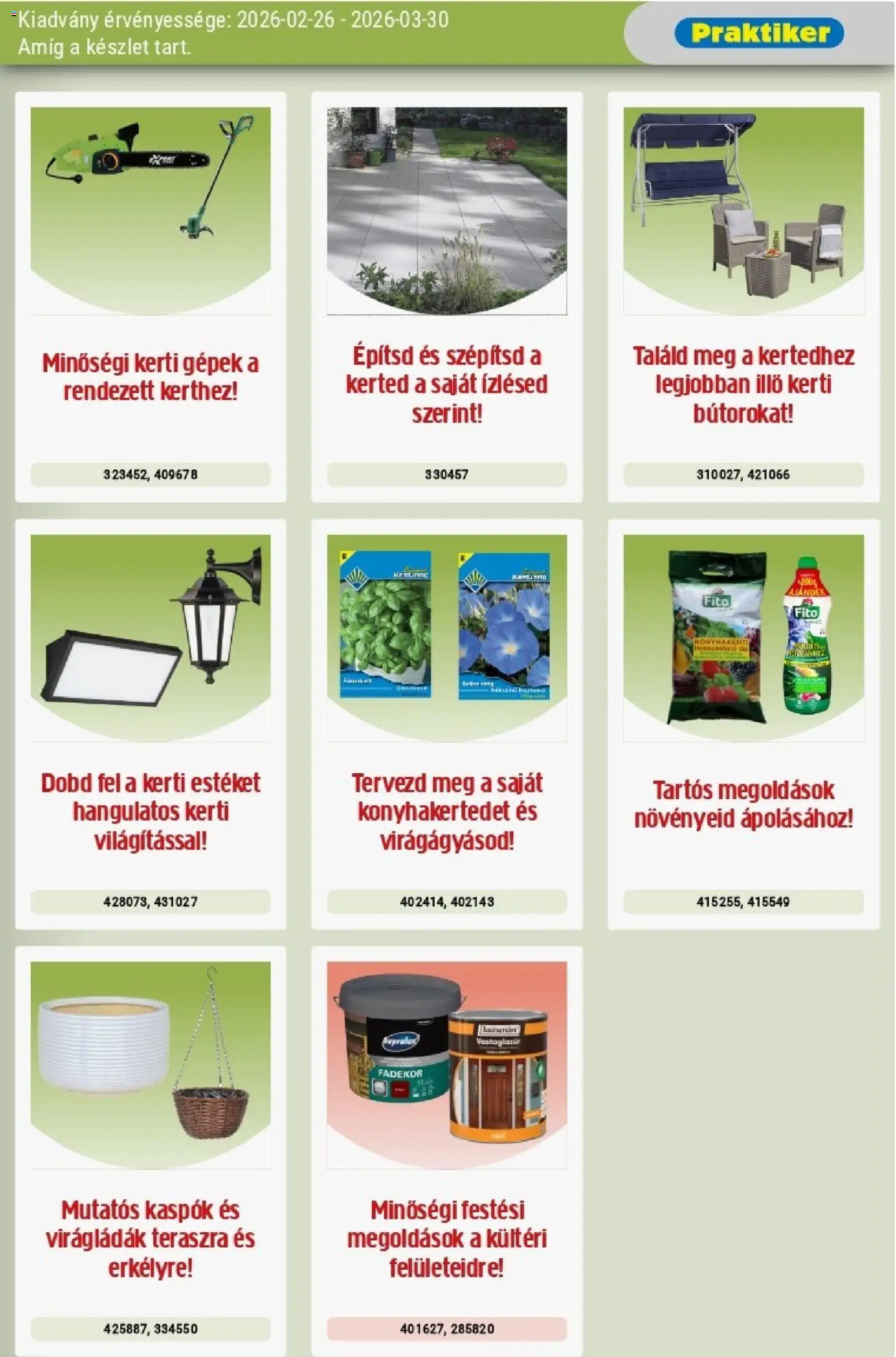 Praktiker akciós ujság - amely érvényes a következő dátumtól: 26.02.2026 | Oldal: 3