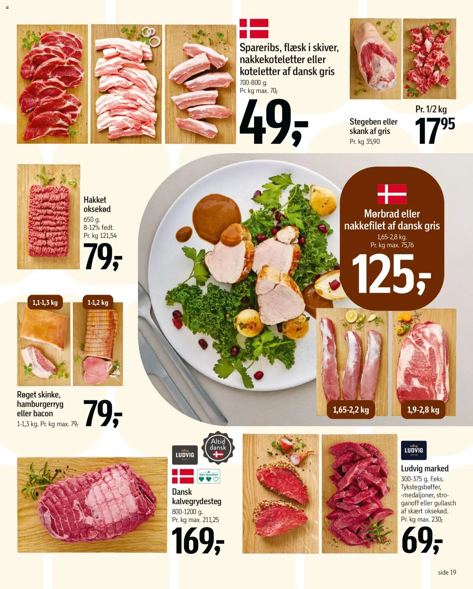 Føtex tilbudsavis – gyldig fra 02.01.2026 | Side: 24 | Produkter: Oksekød, Nakkefilet, Bacon, Hamburgerryg