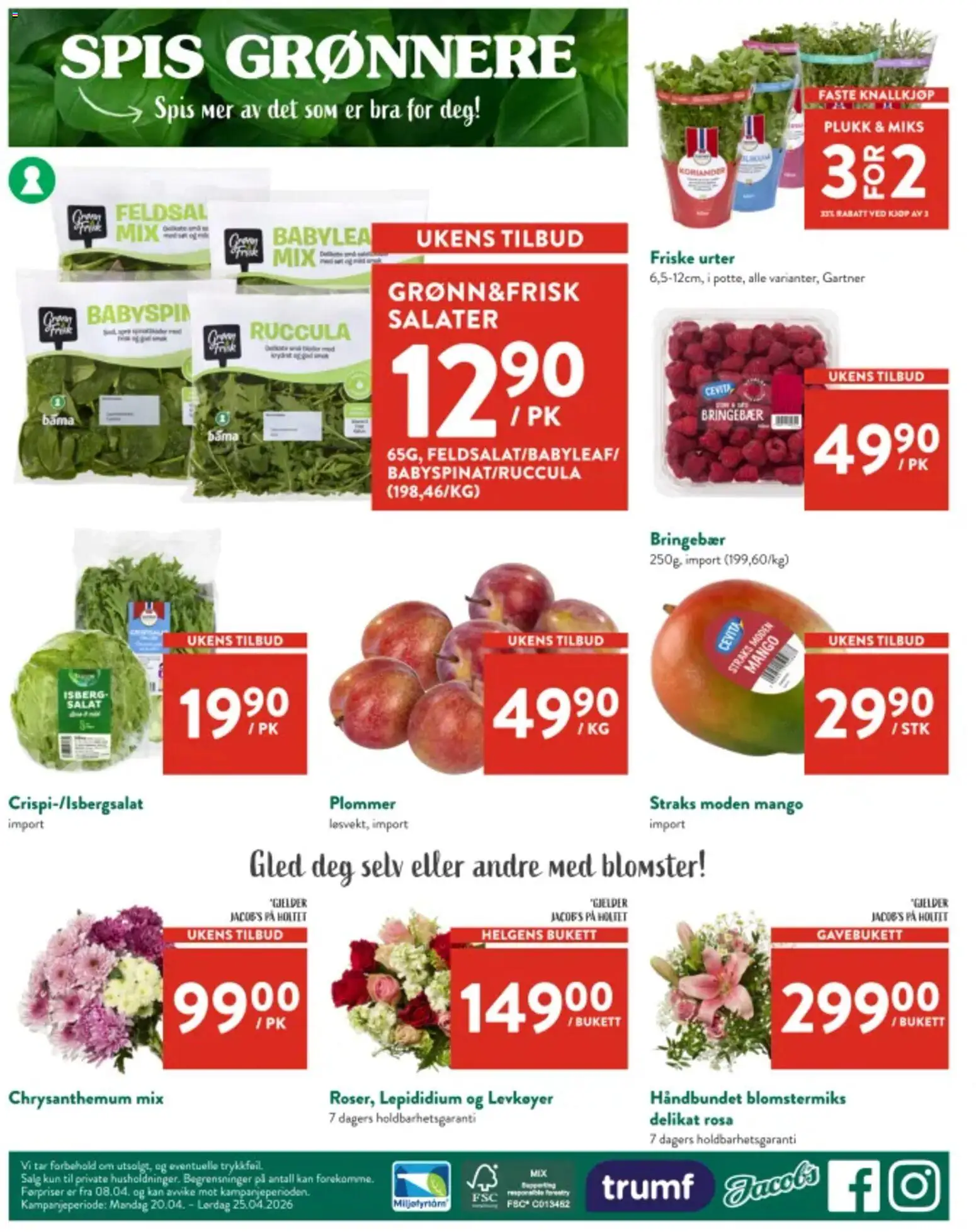 {H1} | Side: 8 | Produkter: Salat, Bringebær, Суміш дитяча, Cremă pentru față