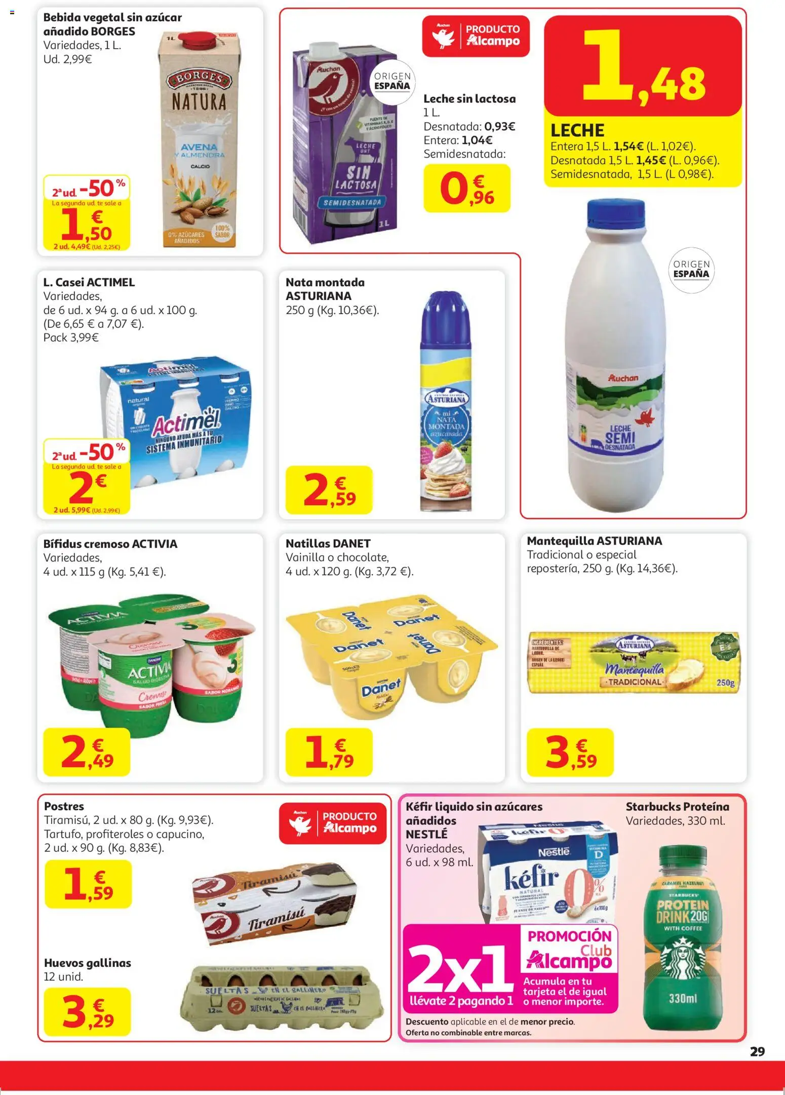 Alcampo - HP catalan  │ válido desde el 11.12.2025 | Página: 29 | Productos: Leche sin lactosa, Leche, Té, Συσκευή ροής