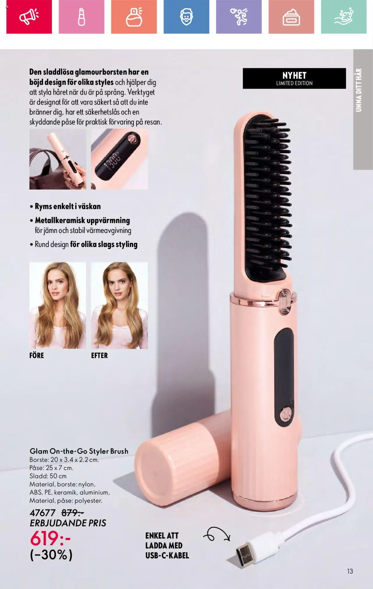 Oriflame reklamblad aktuell från 03.08.2025 | Sida: 13 | Produkter: Sladd