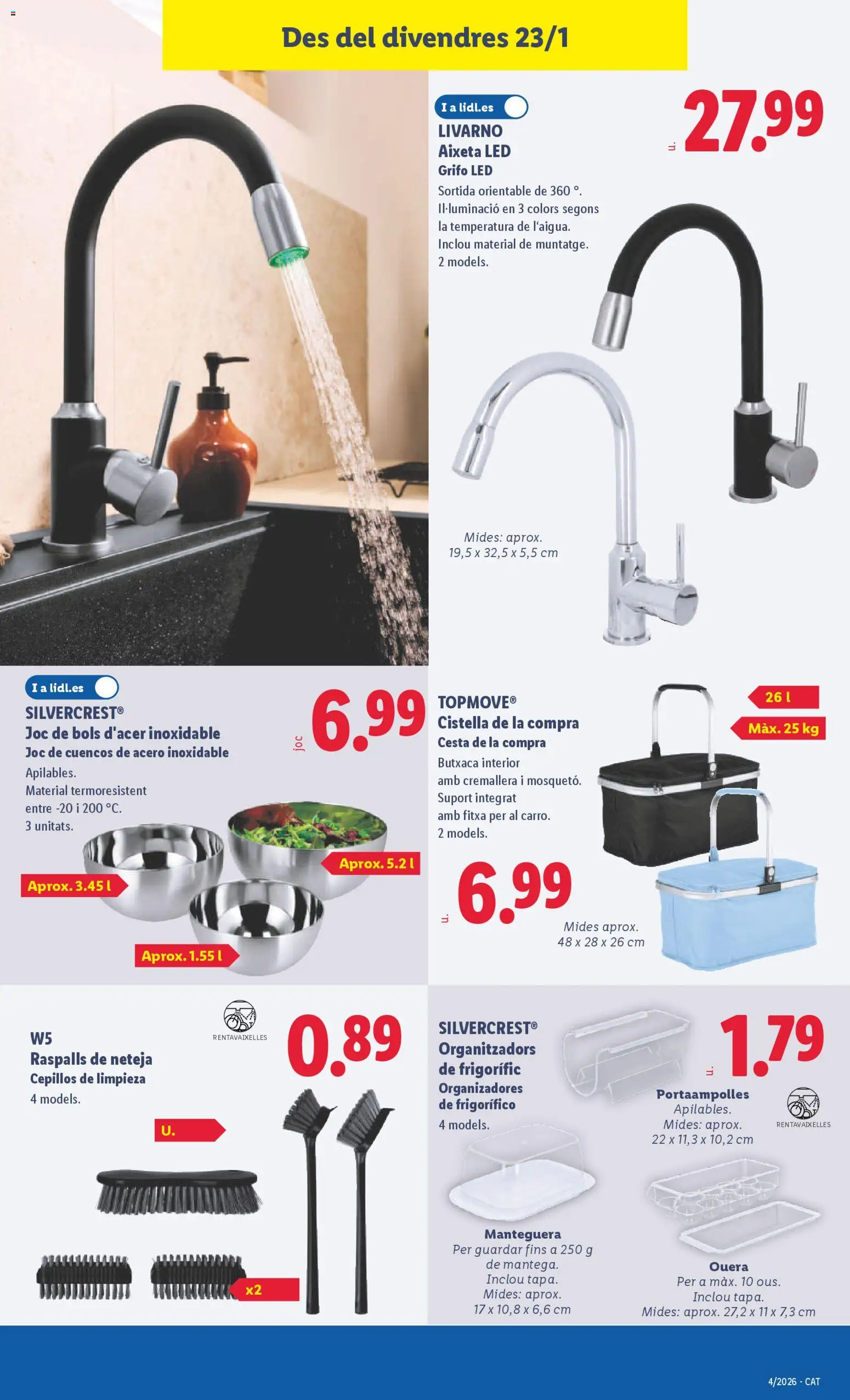 Lidl folleto de bazar │ válido desde el 19.01.2026 | Página: 29 | Productos: Cesta