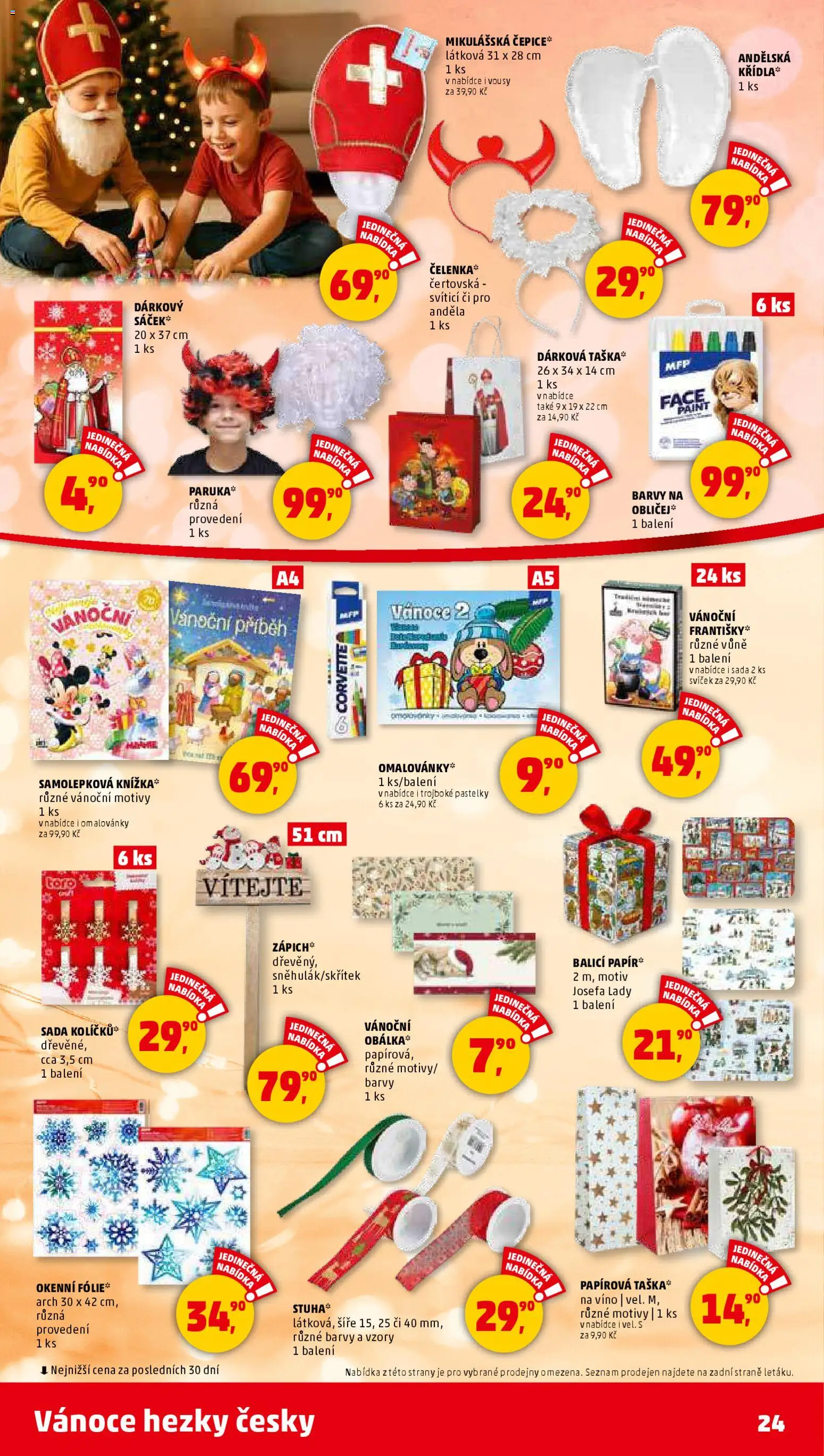 Penny Market leták - Čtvrtečník od 20.11.2025 | Strana: 24 | Produkty: Pastelky, Víno, Fólie, Barvy