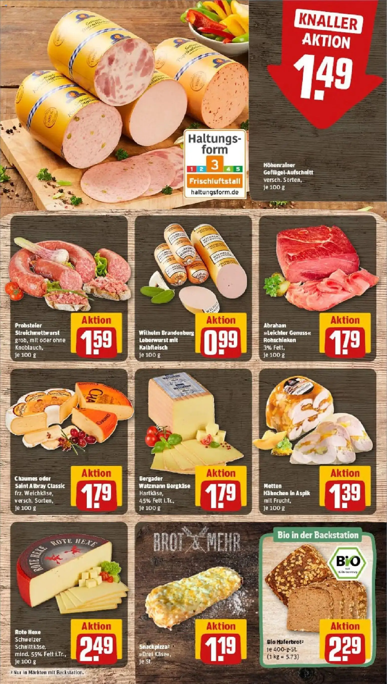 Rewe prospekt Biedenkopf	 – gültig ab 26.01.2026 | Seite: 9 | Produkte: Hahnchen, Brot, Pizza