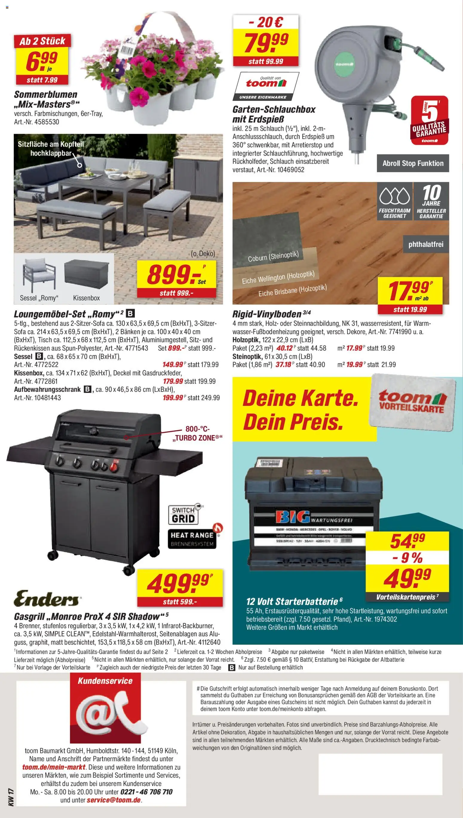 Toom Baumarkt Prospekt 	 – gültig ab 18.04.2026 | Seite: 26 | Produkte: Sofa, Sessel, Tisch, Uhr