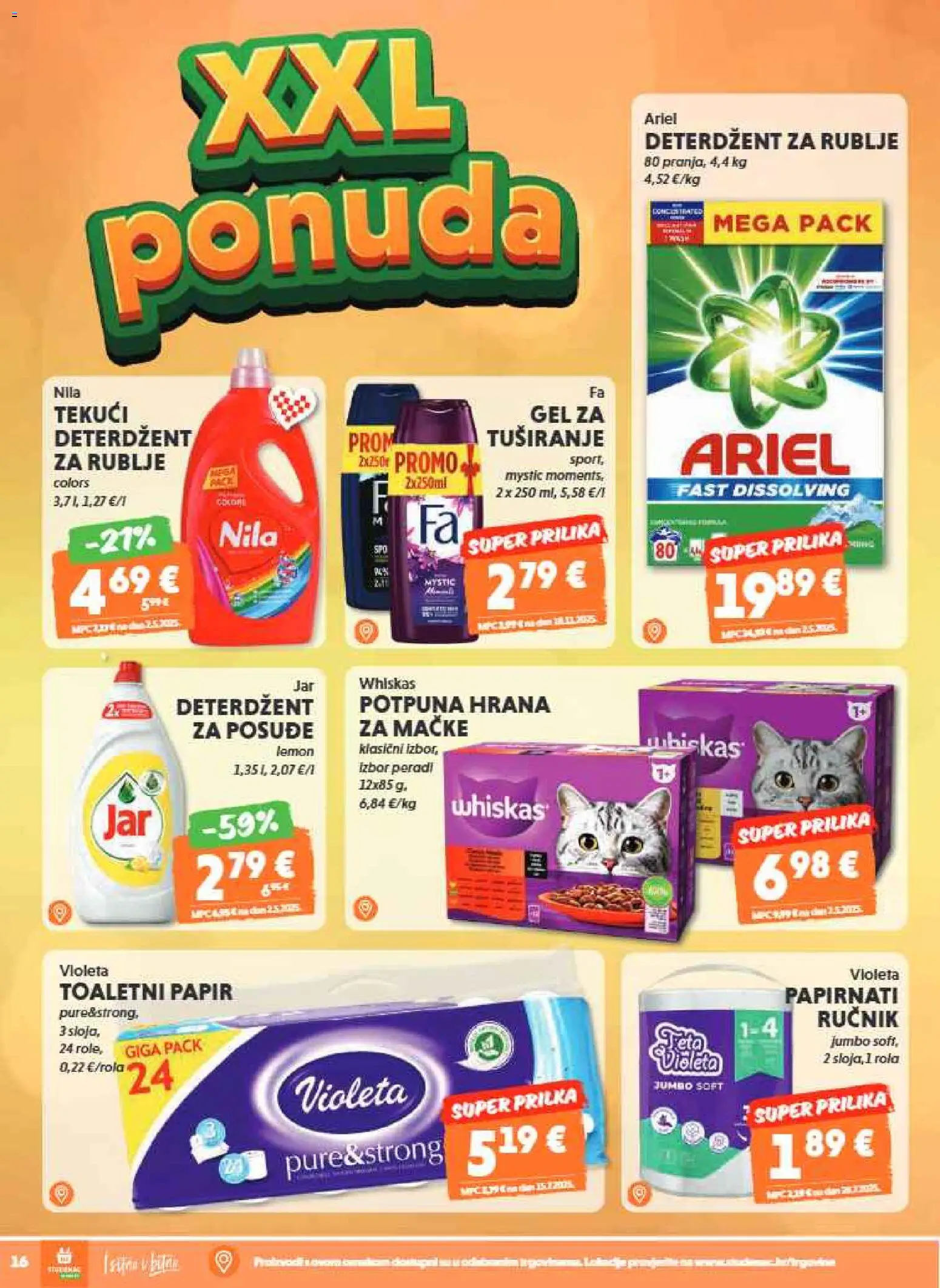 Studenac katalog | vrijedi od 21.01.2026 | Stranica: 16 | Proizvodi: Feta, Deterdžent, Ručnik, Nila