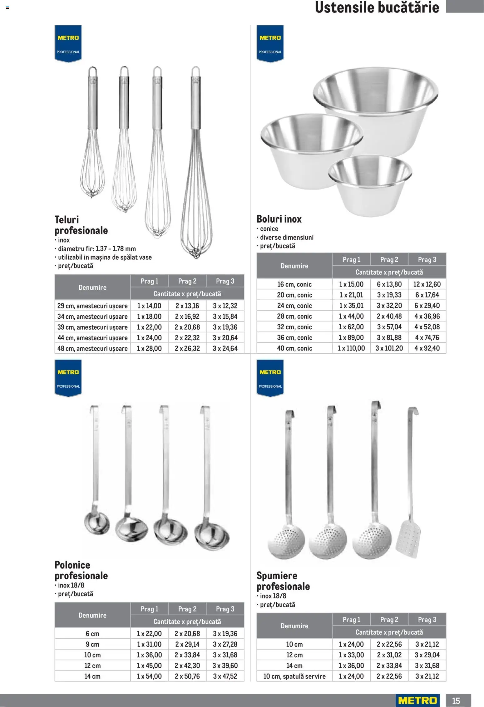 Noul catalog Metro – valabil de la 05.01.2026 | Pagină: 15 | Produse: Mașină De Spălat, Mașină De Spălat Vase, Bucătărie
