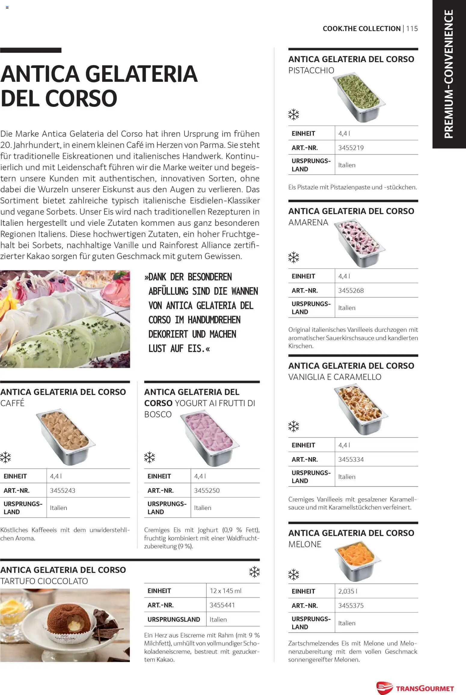 Transgourmet Cook Look-Book gültig ab 08.04.2026 | Seite: 115 | Produkte: Rizsliszt, Eis, Melone, Joghurt