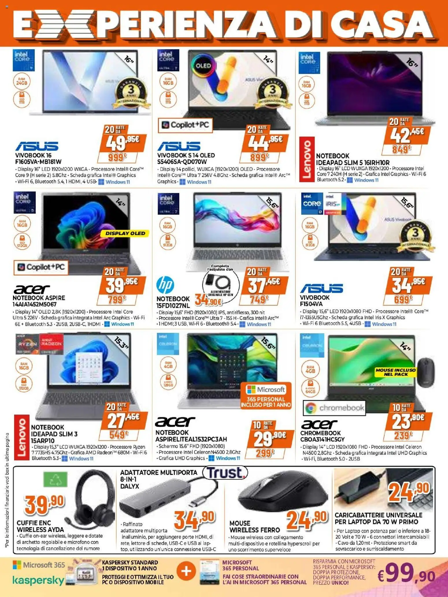 Volantino Expert del 09.04.2026 | Pagina: 12 | Prodotti: Mobile, Cuffie, Cavo, Caricabatterie