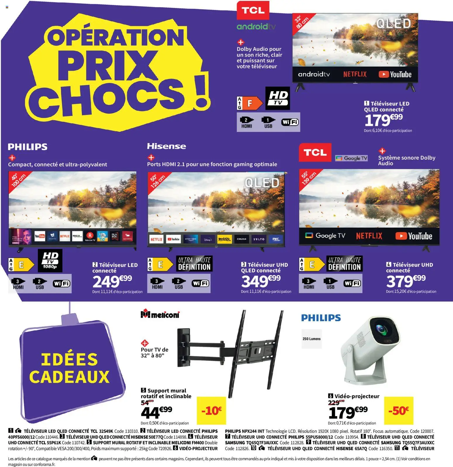 {H1} | Page: 30 | Produits: Audio, Support mural, Poids, Televiseur