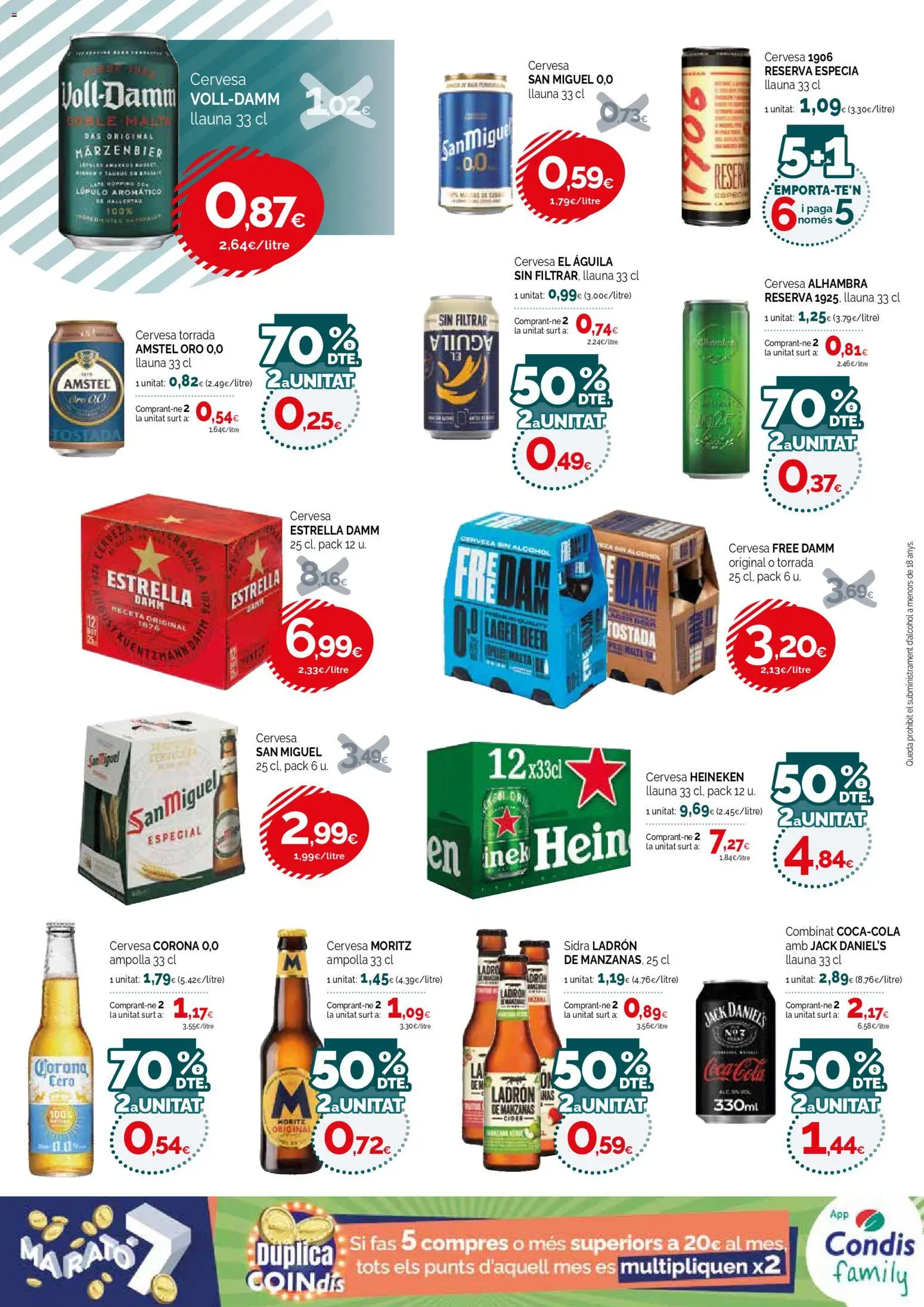 Condis - Black Friday │ válido desde el 19.11.2025 | Página: 18 | Productos: Cerveza, Manzanas, Σπανάκι