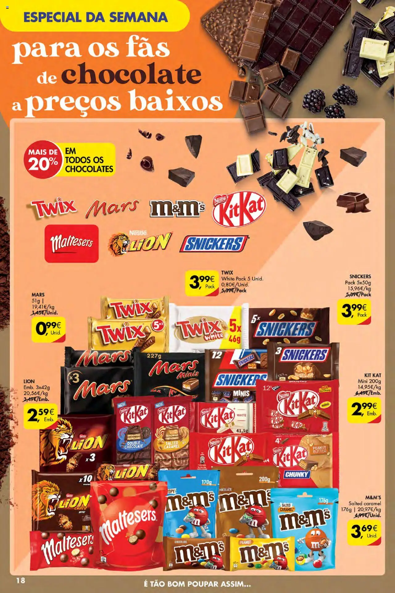 Pingo Doce Poupe Esta Semana Açores │ válido de 16.10.2025 | Página: 18 | Produtos: Chocolates, Nestlé, Chocolate