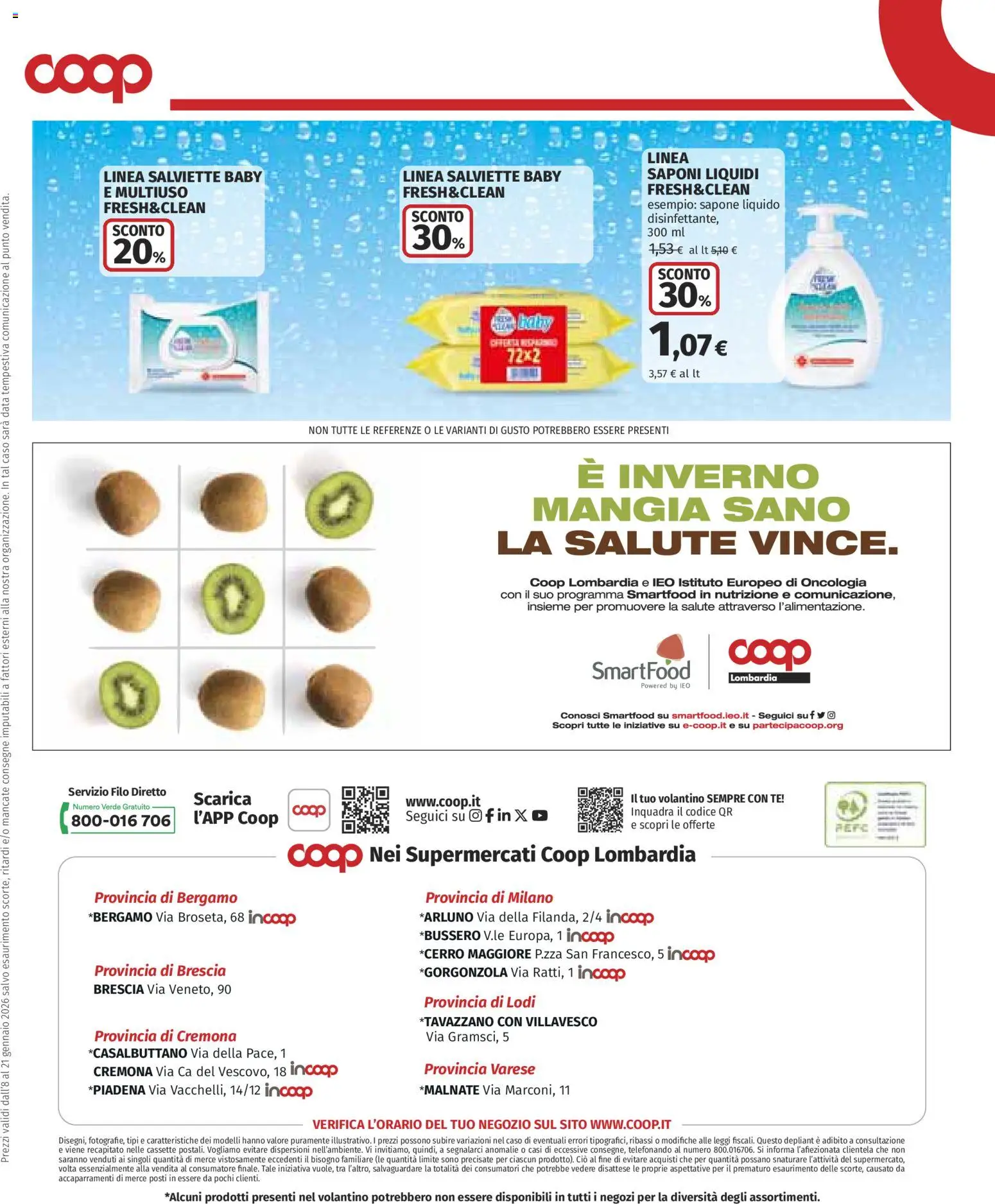 Volantino COOP del 08.01.2026 | Pagina: 18 | Prodotti: Sapone, Tè, Data