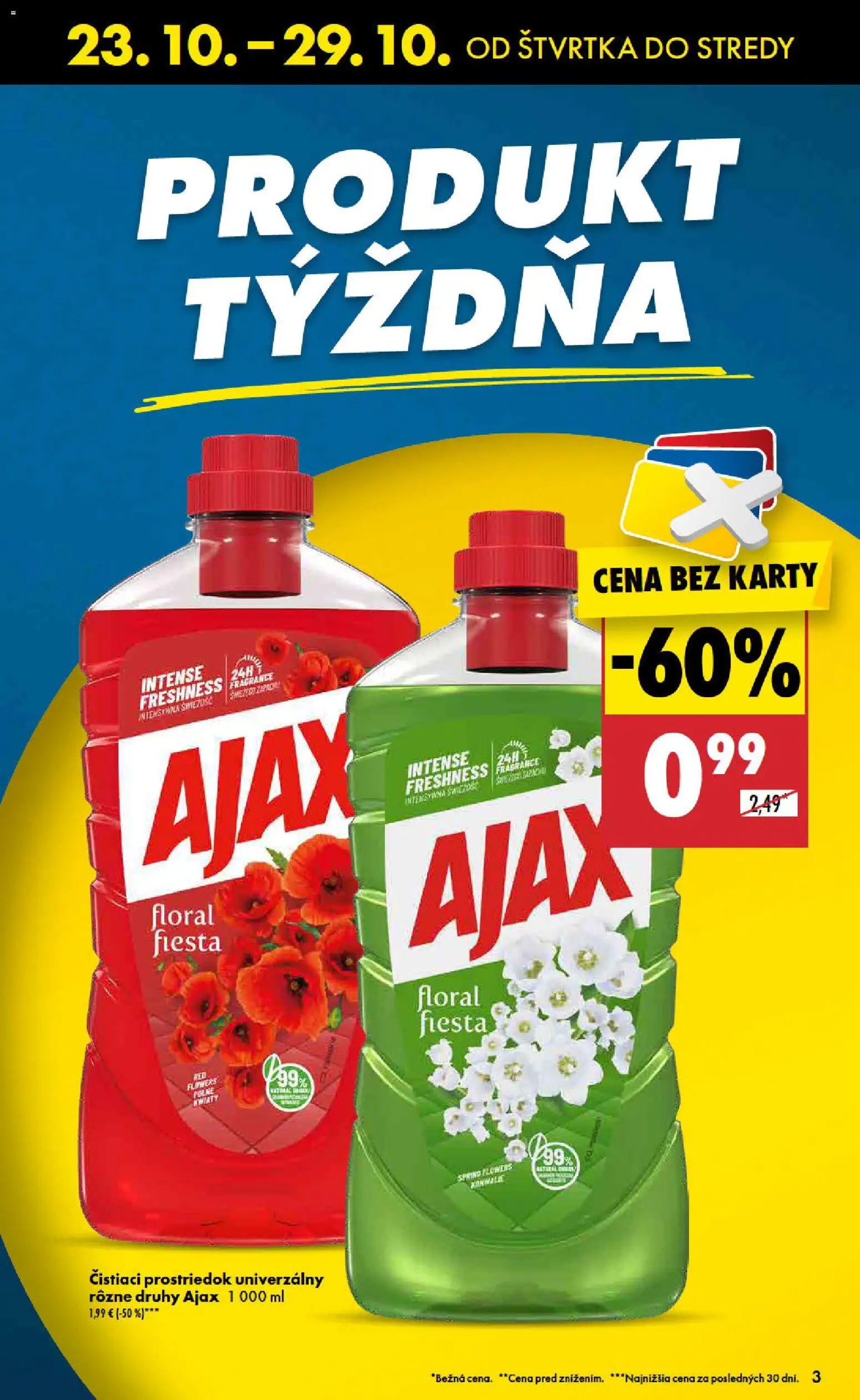 Nové Biedronka akcie – leták je platný od 23.10.2025 | Strana: 3 | Produkty: Čistiaci prostriedok