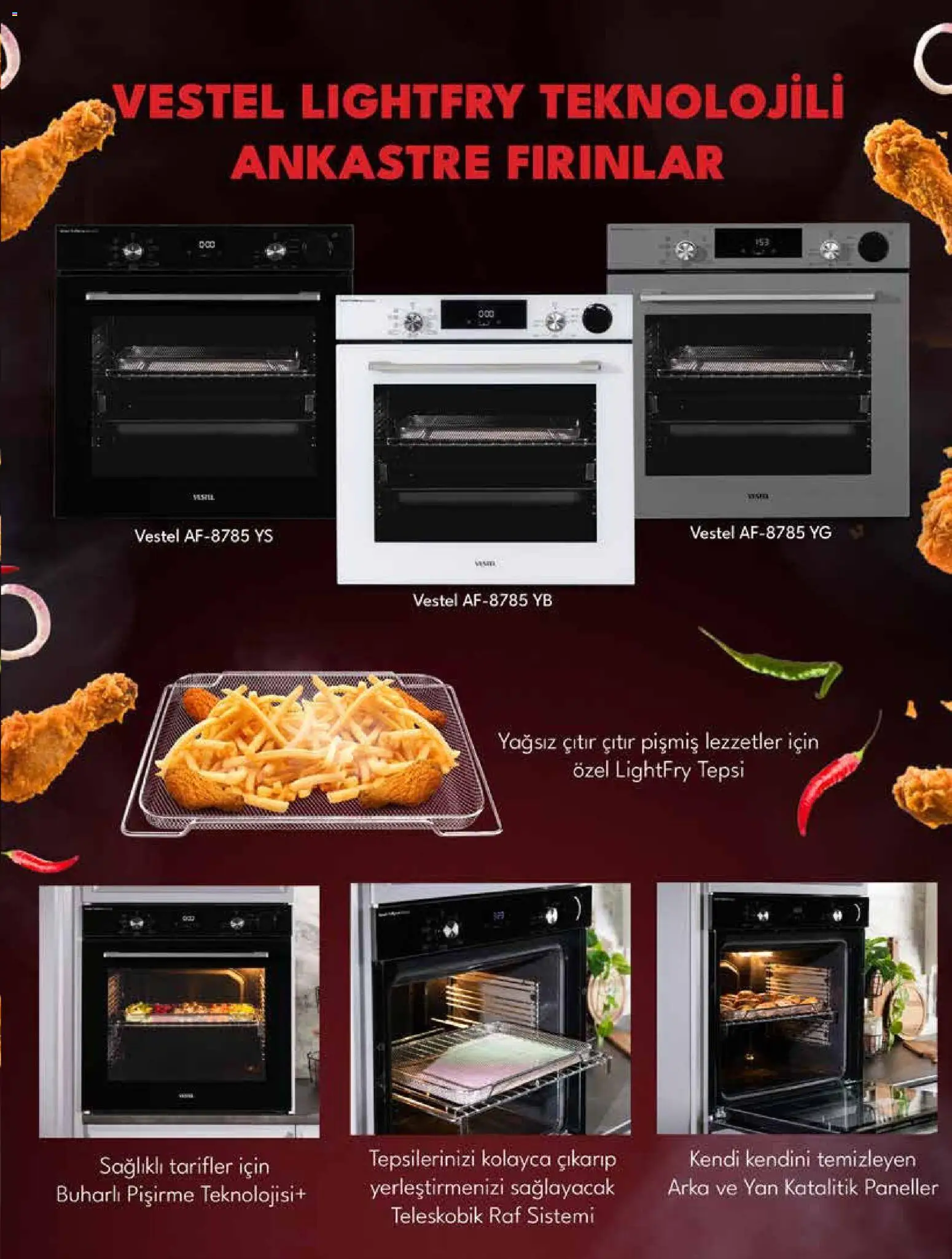 Vestel Ankastre Ürünler - 01.01.2026 tarihinden itibaren geçerlidir | Sayfa: 9 | Ürünler: Raf, Tepsi